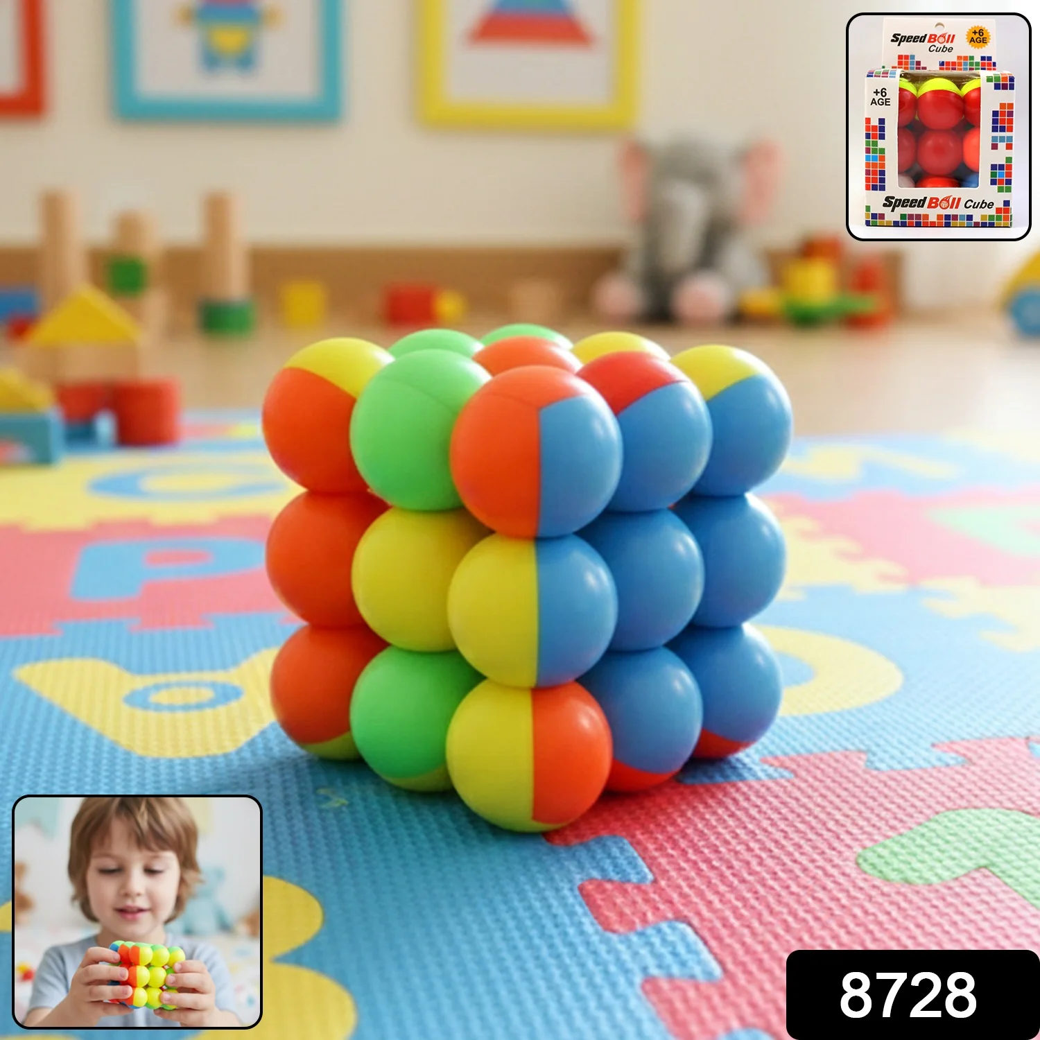 Speed Ball Cube Toy – Colorful Puzzle Cube - Image 2