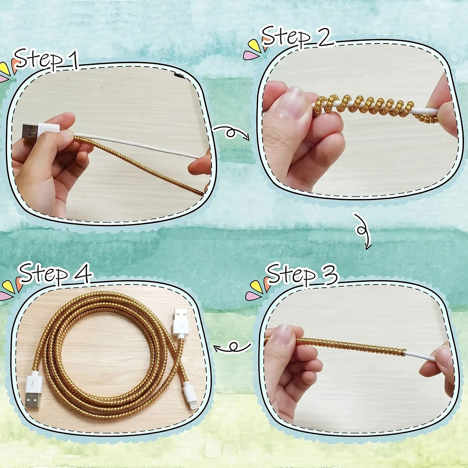 Spiral Cable Protector Sleeve (1 Pc / Mix Color) - Image 7