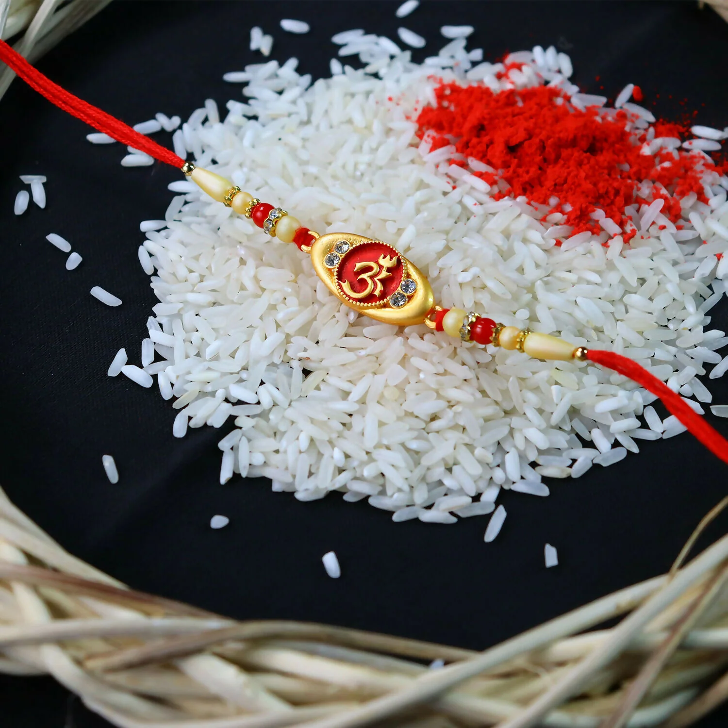 Spiritual Om Design Rakhi for Brother - Image 2