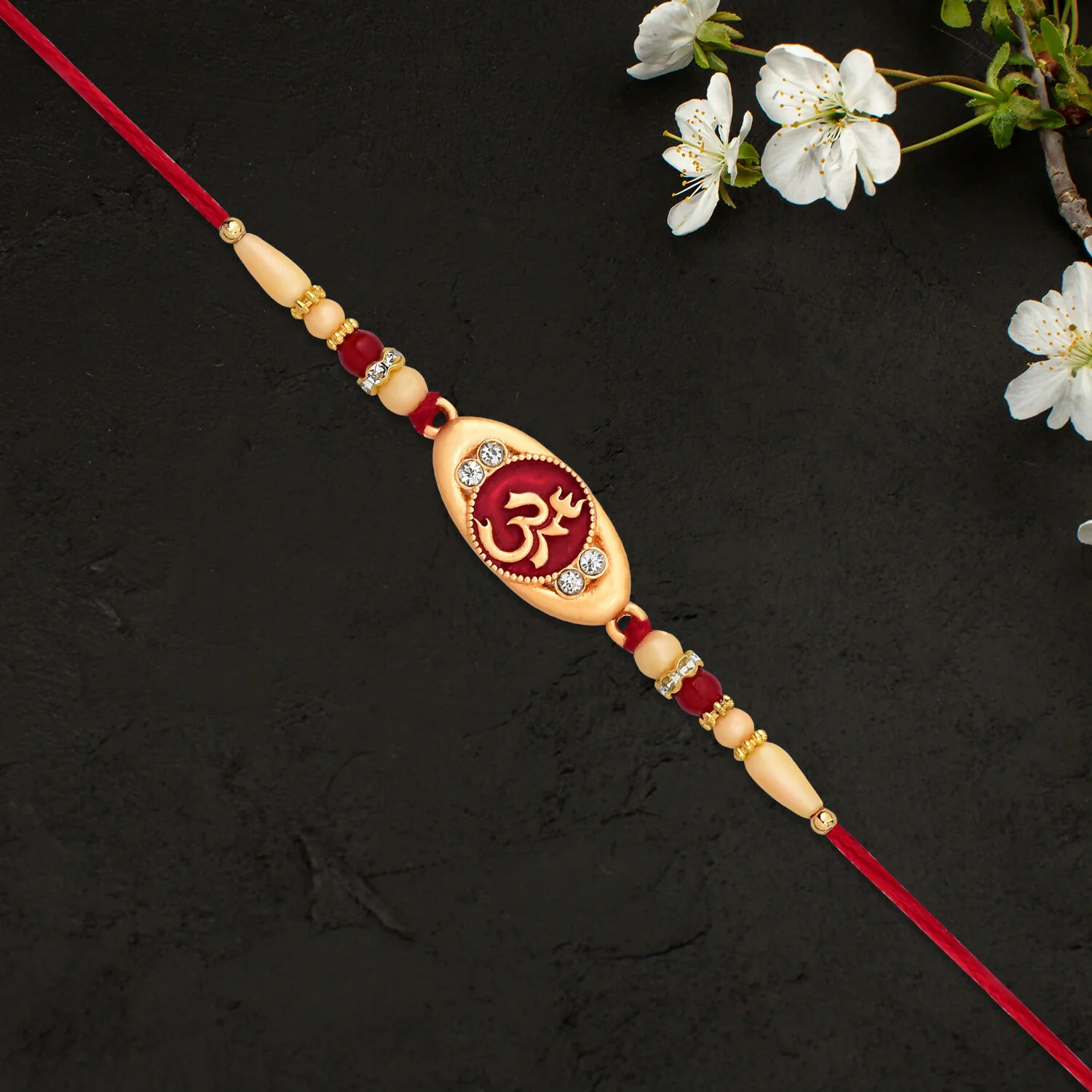 Spiritual Om Design Rakhi for Brother - Image 4