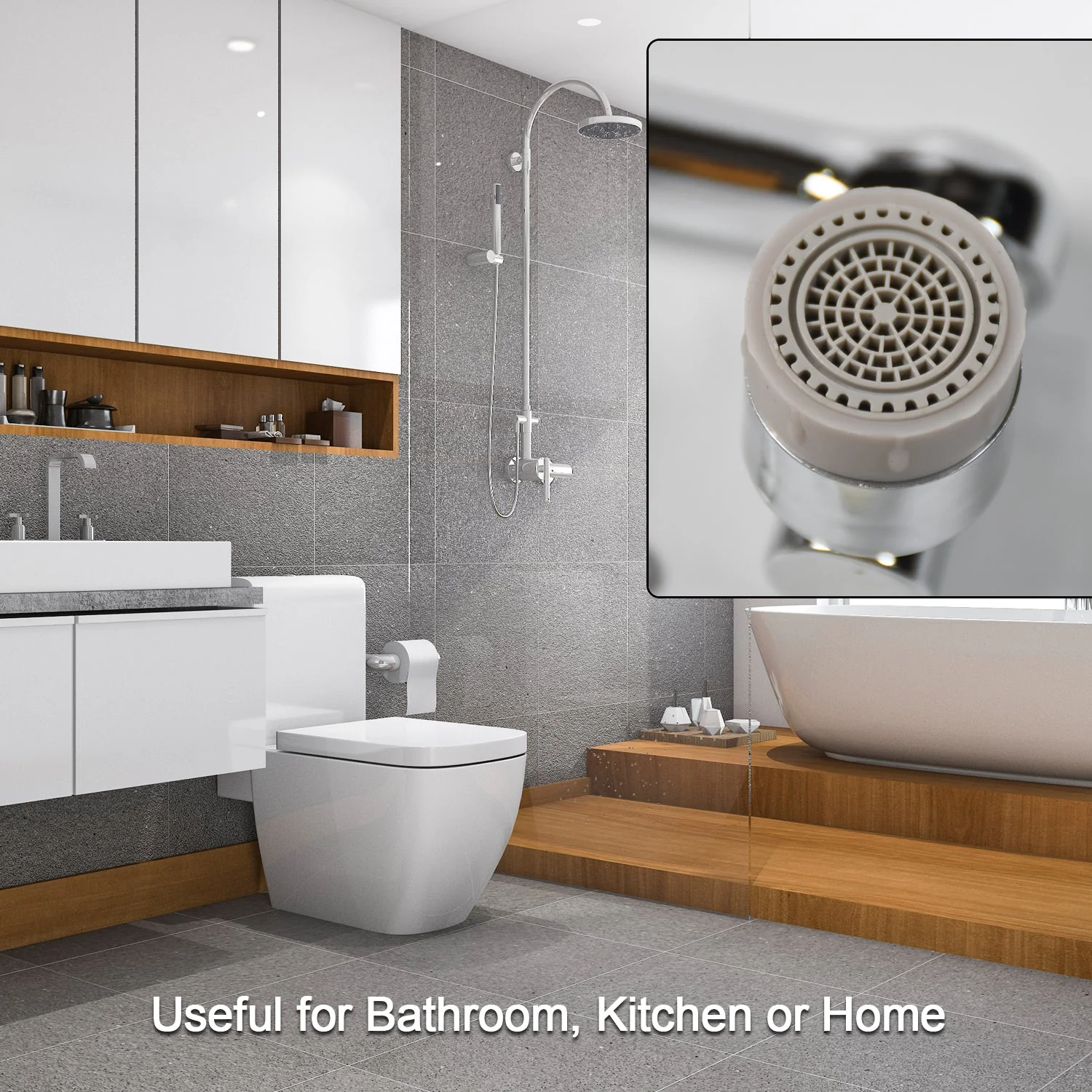 Splash Faucet Filter 180° Rotating Sprayer – Water-Saving Sink Aerator Extender - Image 4