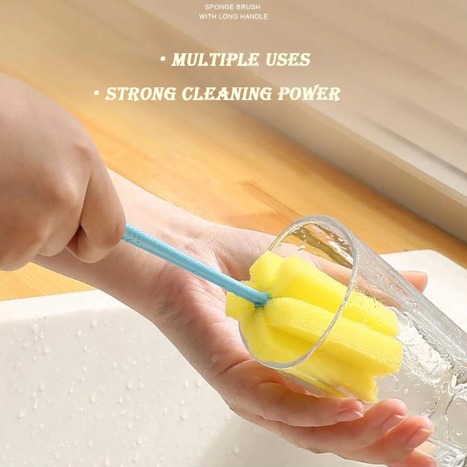 Sponge Head Household Kitchen Cleaning Tool (20Cm) - Image 3