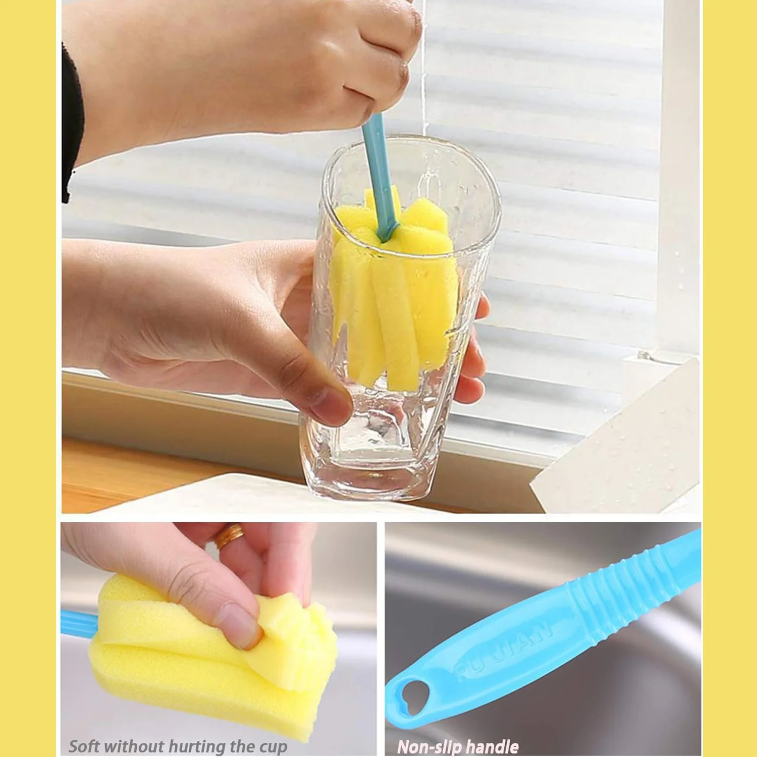 Sponge Head Household Kitchen Cleaning Tool (20Cm) - Image 4