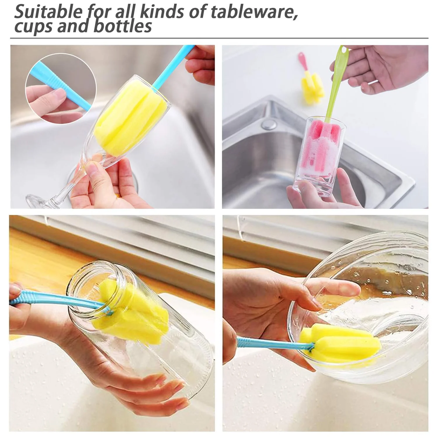 Sponge Head Household Kitchen Cleaning Tool (20Cm) - Image 6