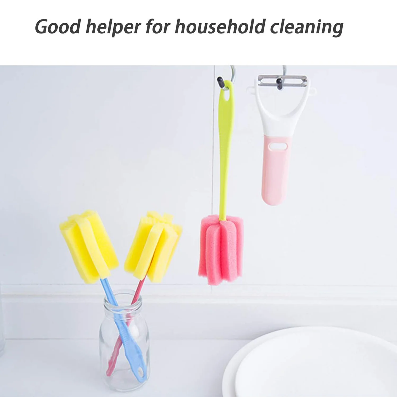 Sponge Head Household Kitchen Cleaning Tool (20Cm) - Image 7
