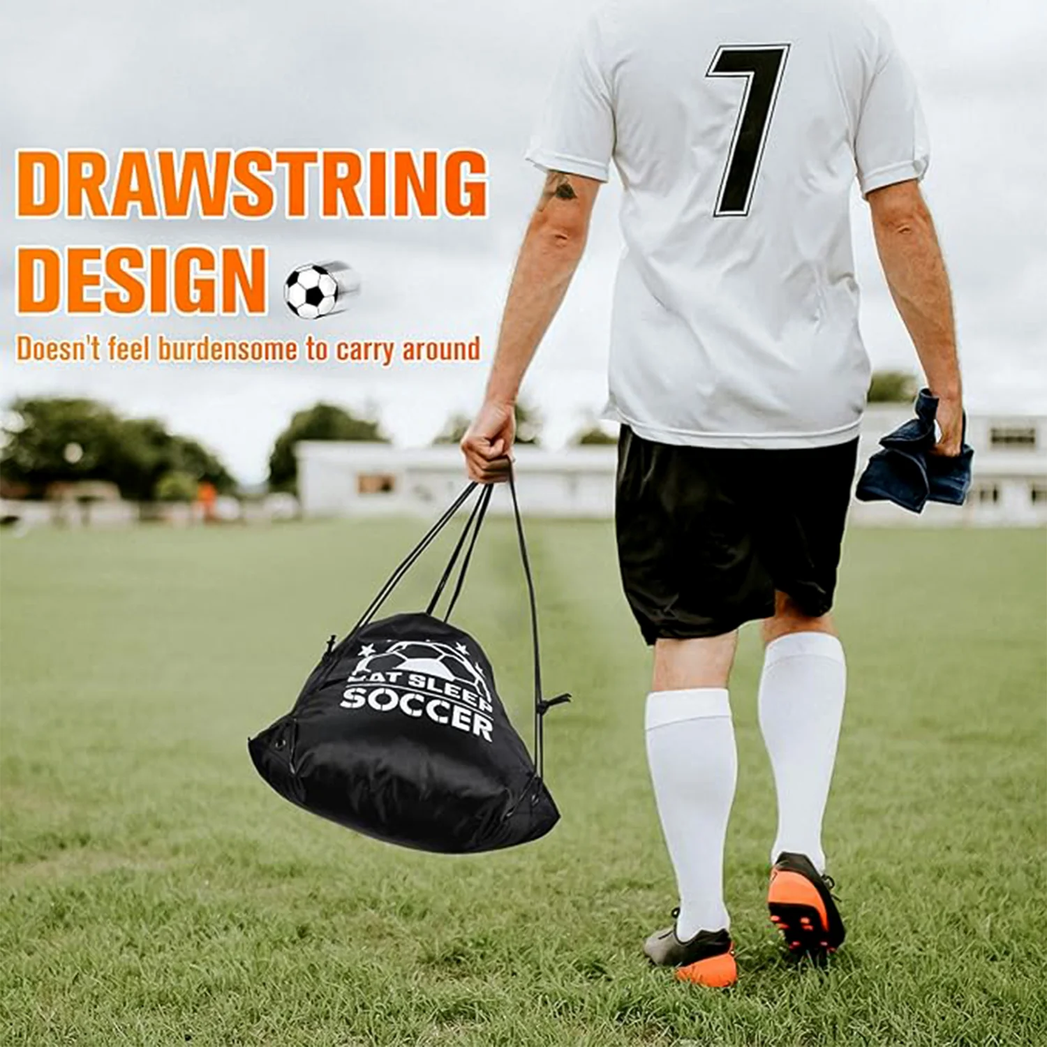 Drawstring Sport Backpack – High-Quality Gym Sack for Men & Women (Large) - Image 3