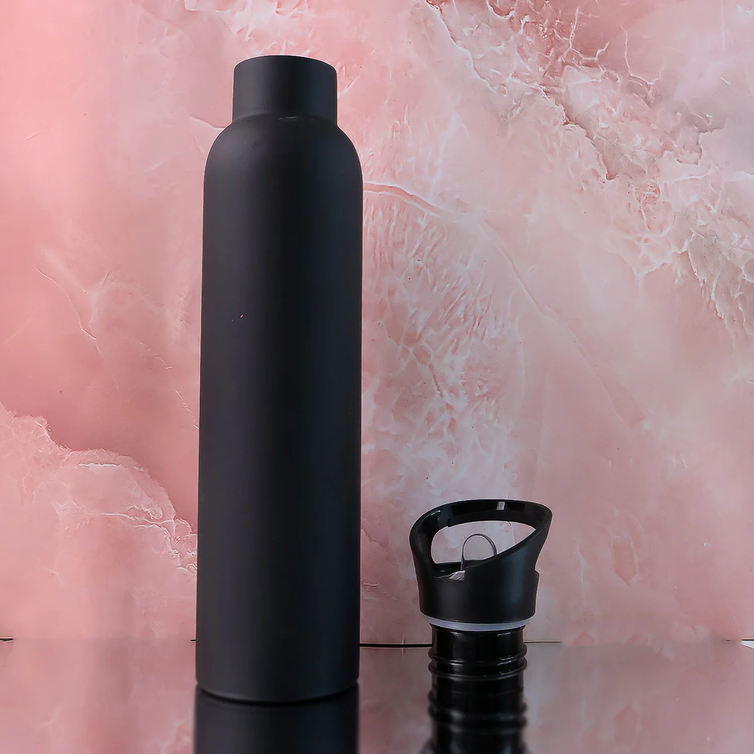 Sports Water Bottle – Matte Finish Leak-Proof Reusable Bottle 900 ML Approx (1 Pc) - Image 7