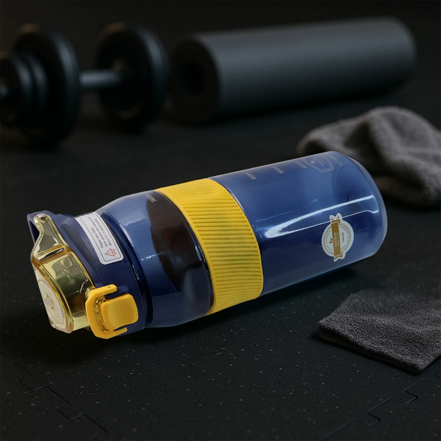 Sports Water Bottle with Flip Lock Lid 1400ml - (1 Pc) - Image 8