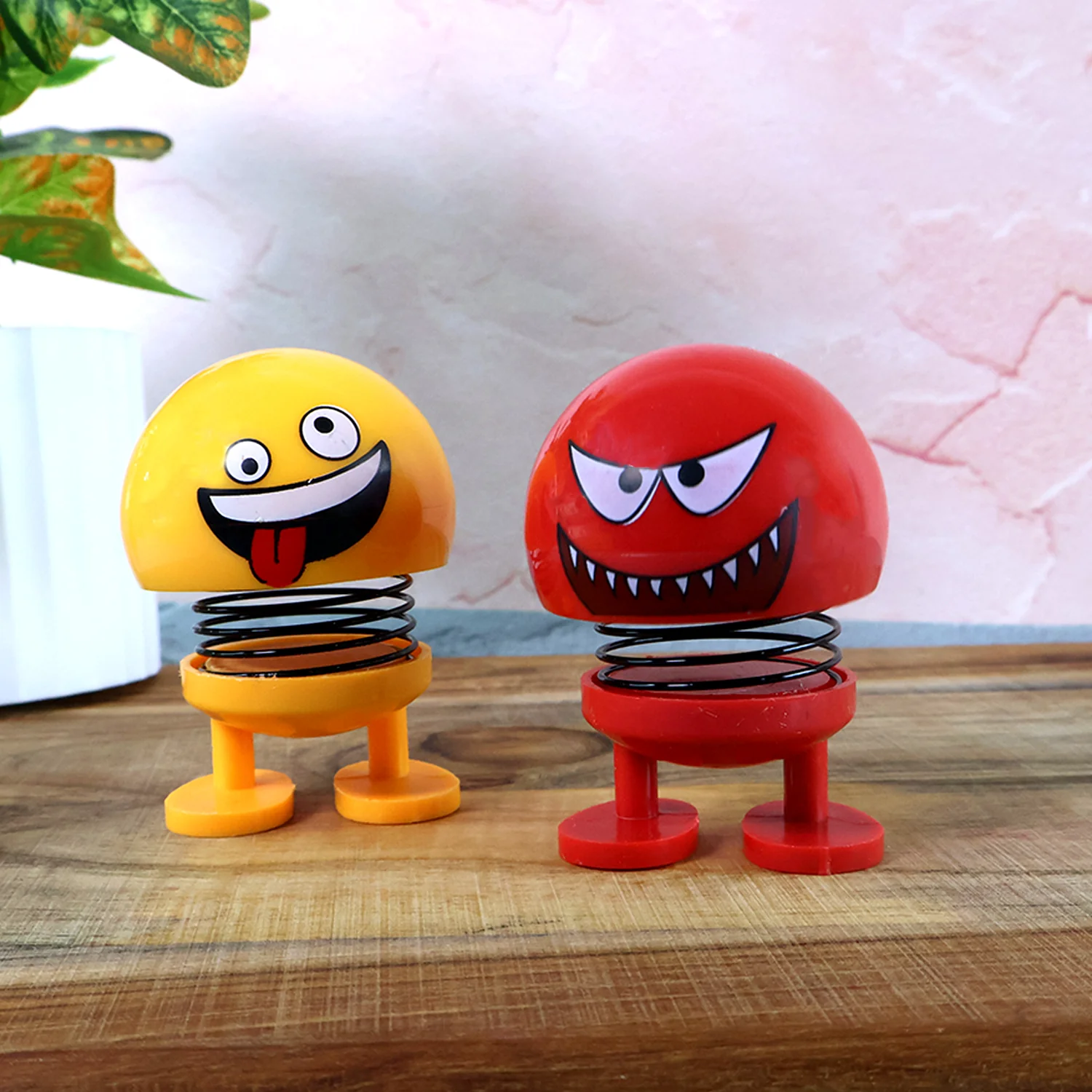 Spring Emoji Bobble Head Dolls - (6 Pc Set) - Image 3