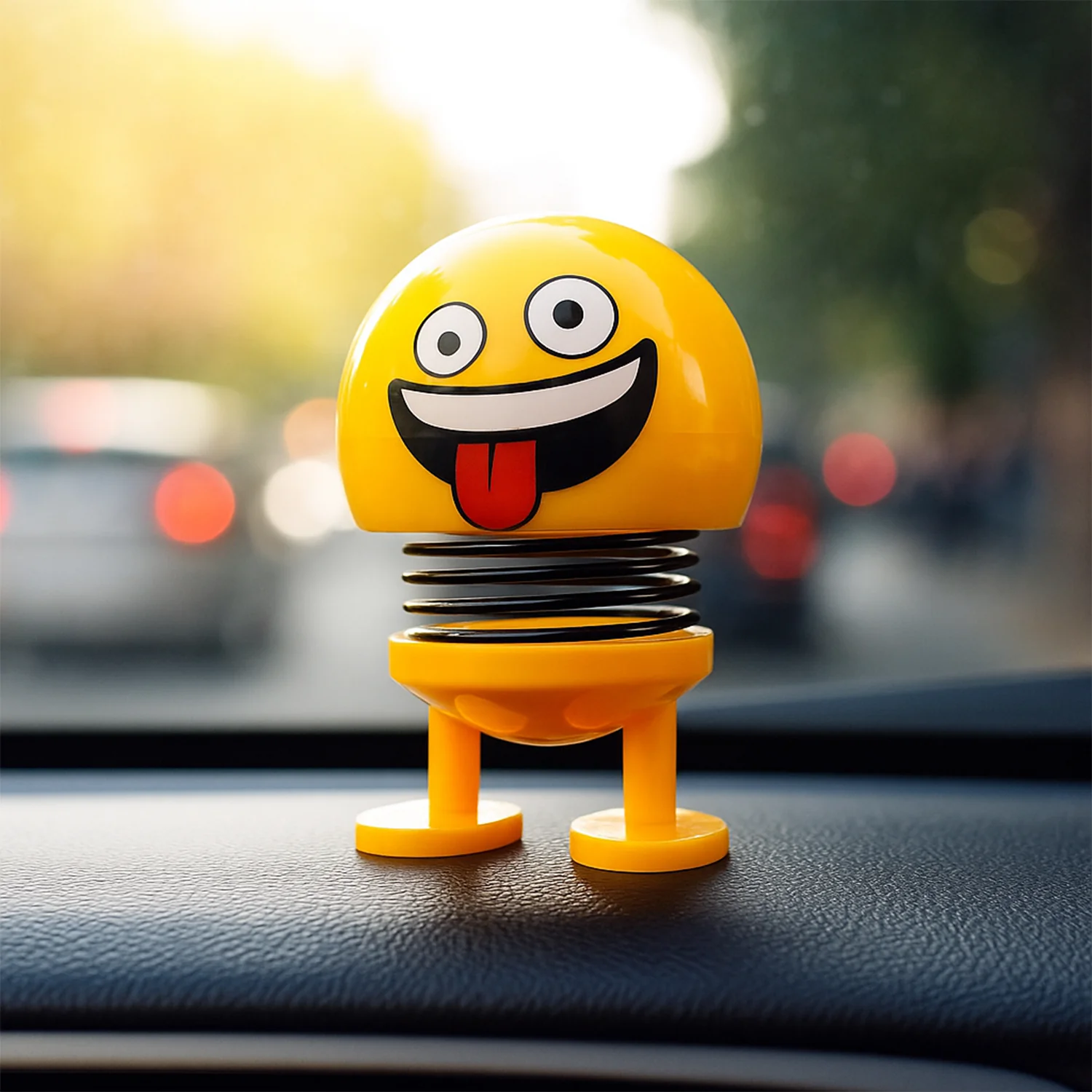 Spring Emoji Bobble Head Dolls - (6 Pc Set) - Image 4