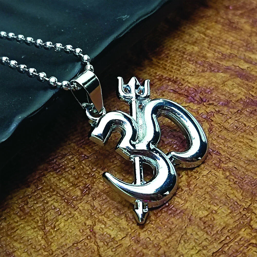 Sprititual Om and trishul Chain Pendnet - Image 6