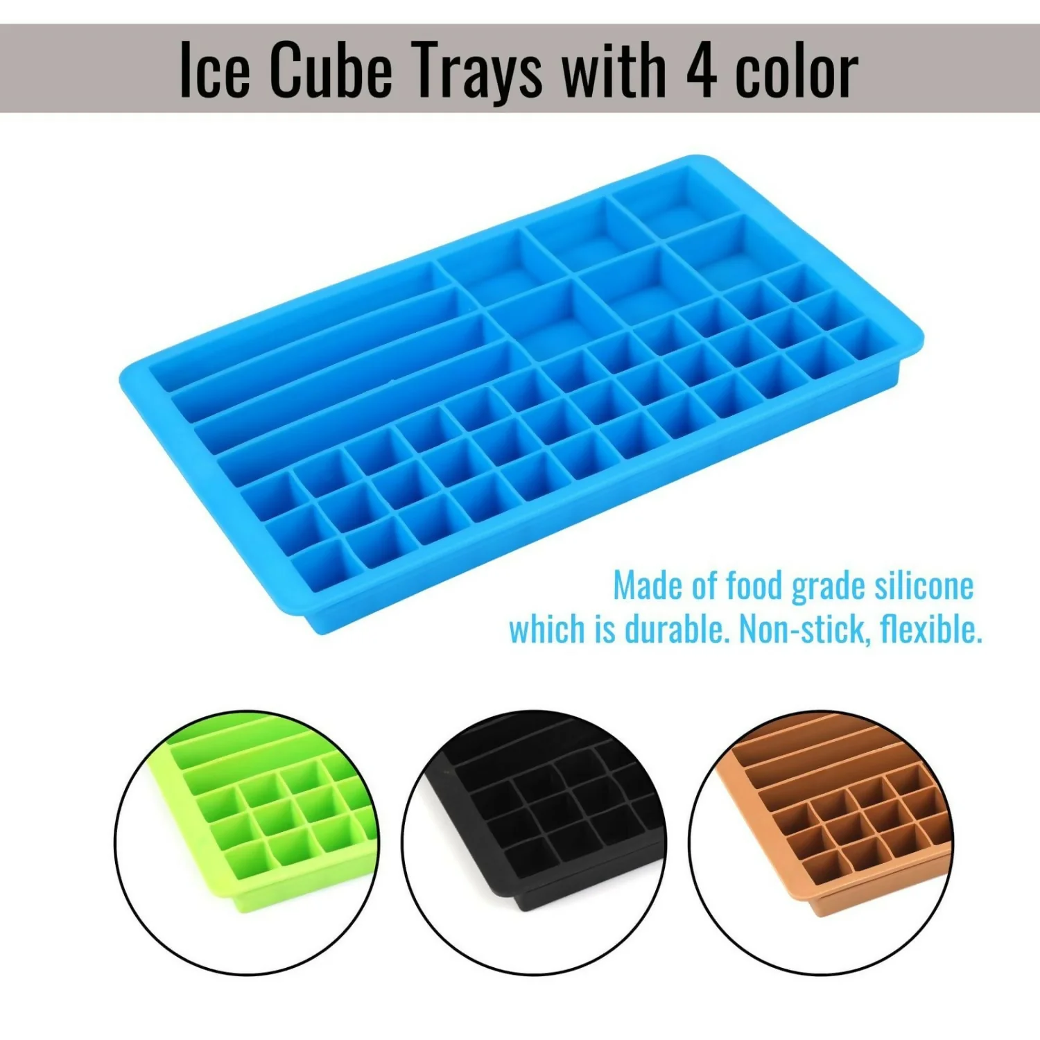 Square and lolipop shape ice tray pack of 1 - Image 2