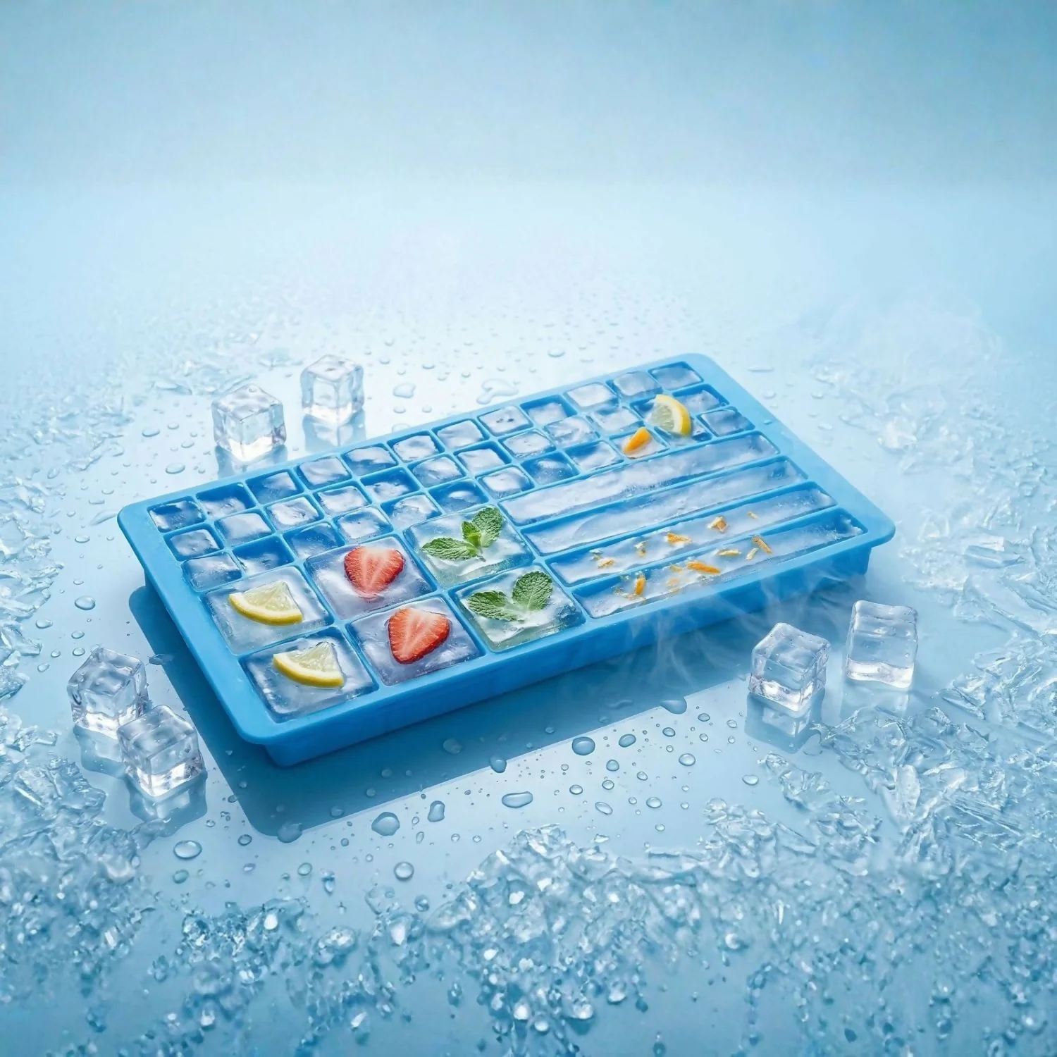 Square and lolipop shape ice tray pack of 1 - Image 3