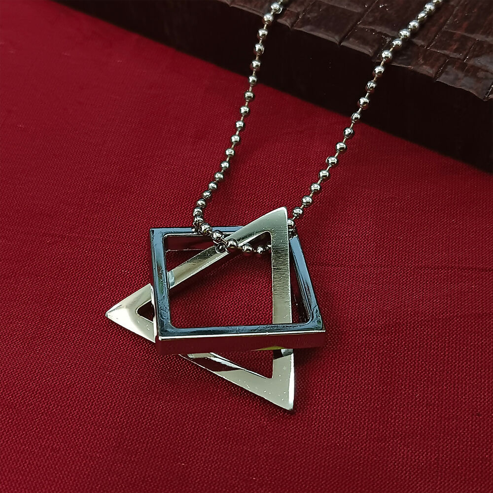 Square And Triangle Chain Pendant For Men - Image 4