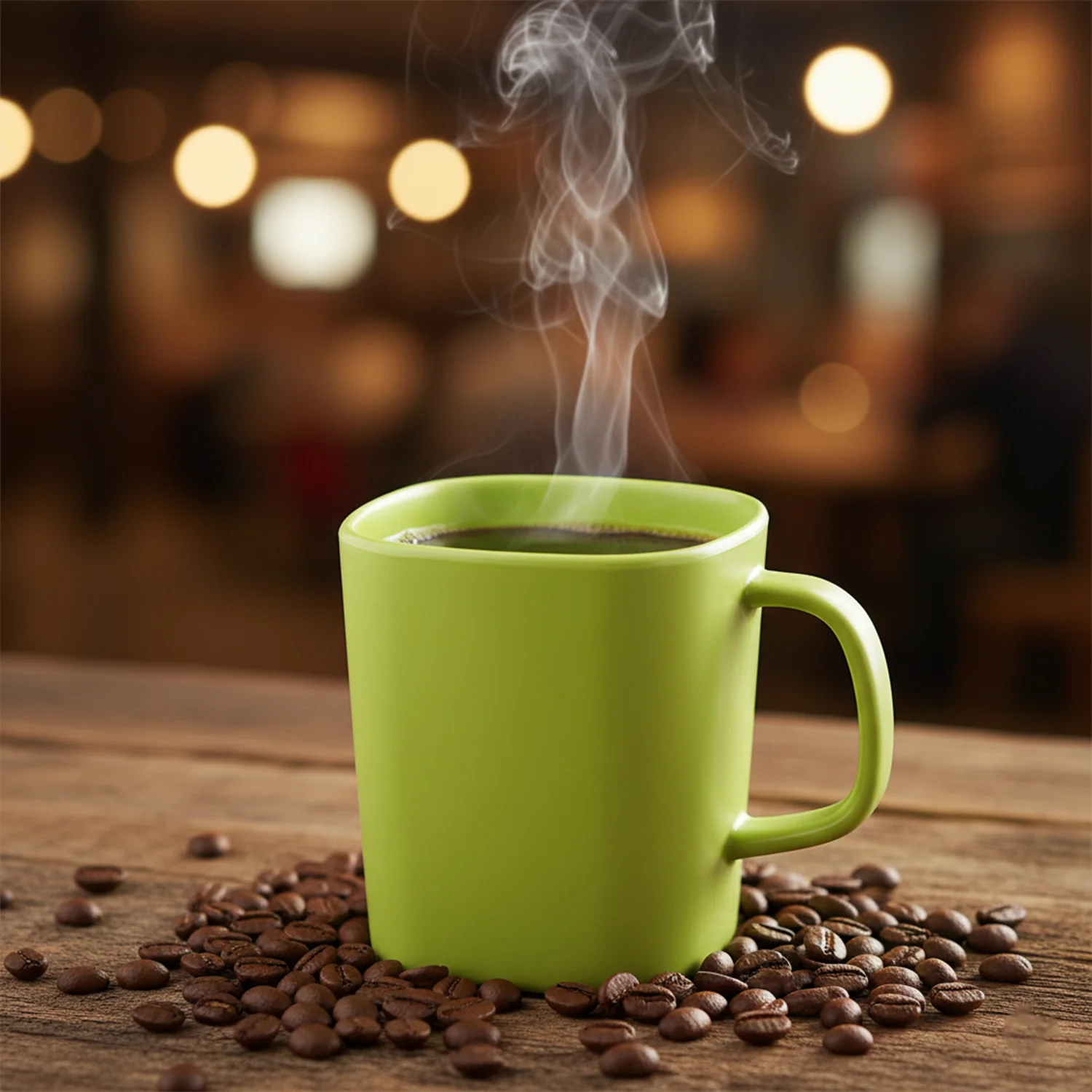 Square Melamine Mug – Premium Durable Lightweight Cup (1 Pc) - Image 3