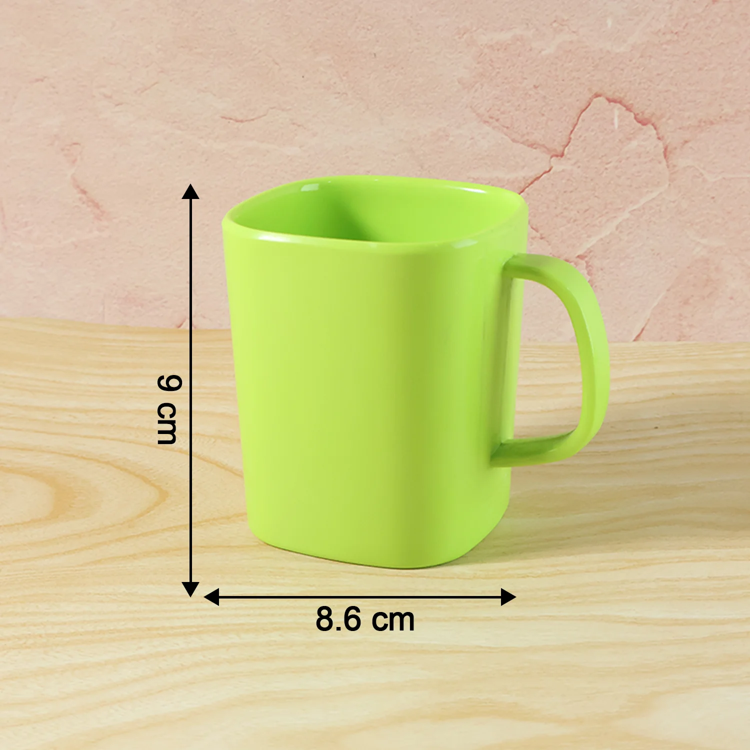 Square Melamine Mug – Premium Durable Lightweight Cup (1 Pc) - Image 4