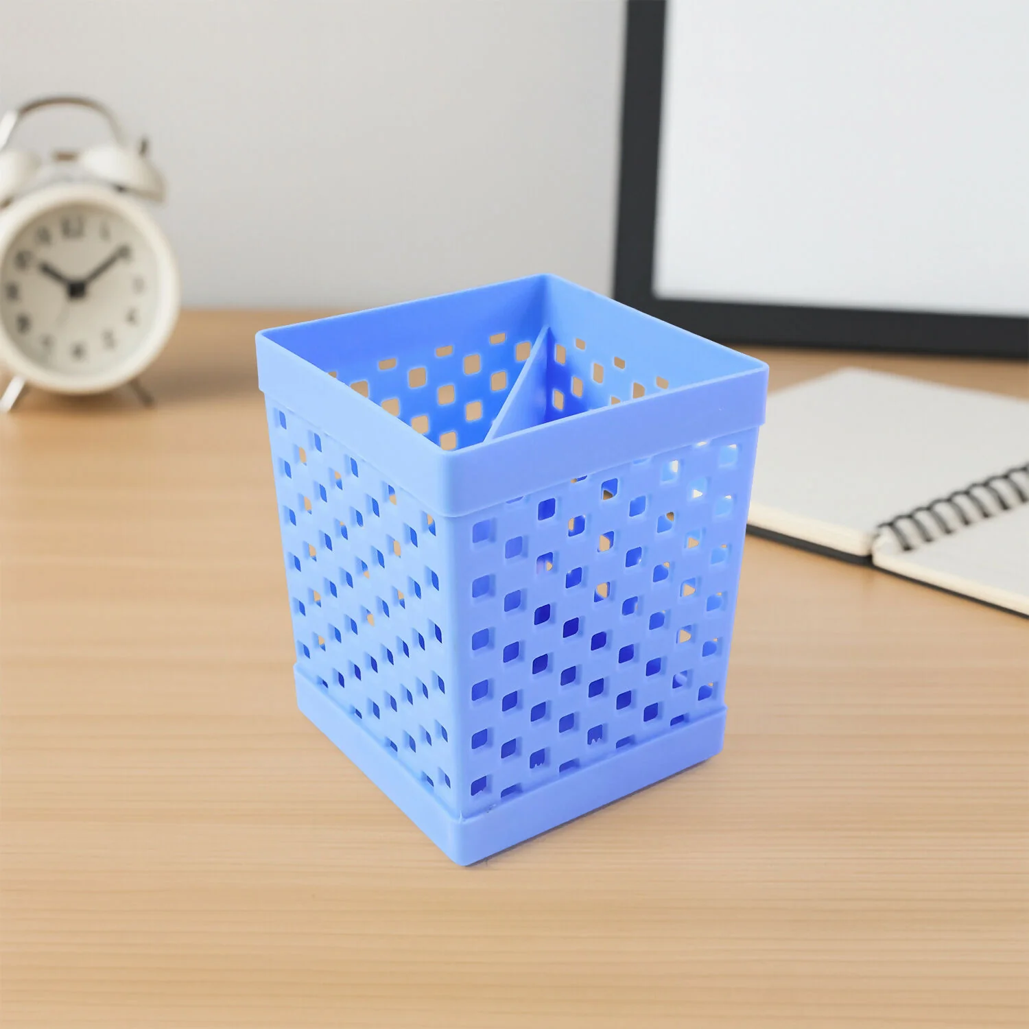 Square Pen Stand for Desk Organization with Open Design for Pens, Pencils and Stationery Use - Image 4