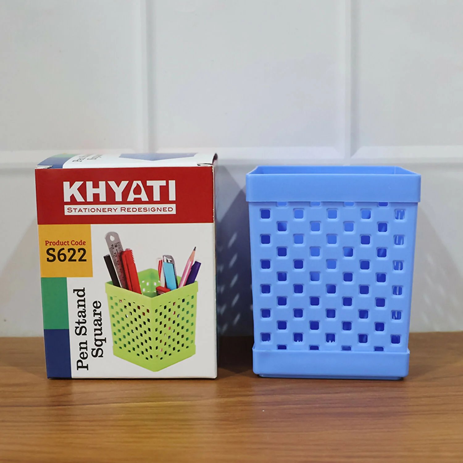 Square Pen Stand for Desk Organization with Open Design for Pens, Pencils and Stationery Use - Image 6