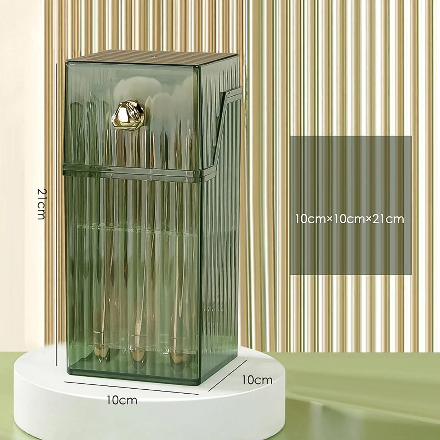 Square Plastic Storage Box with Flip Lid (1 Pc) - Image 3