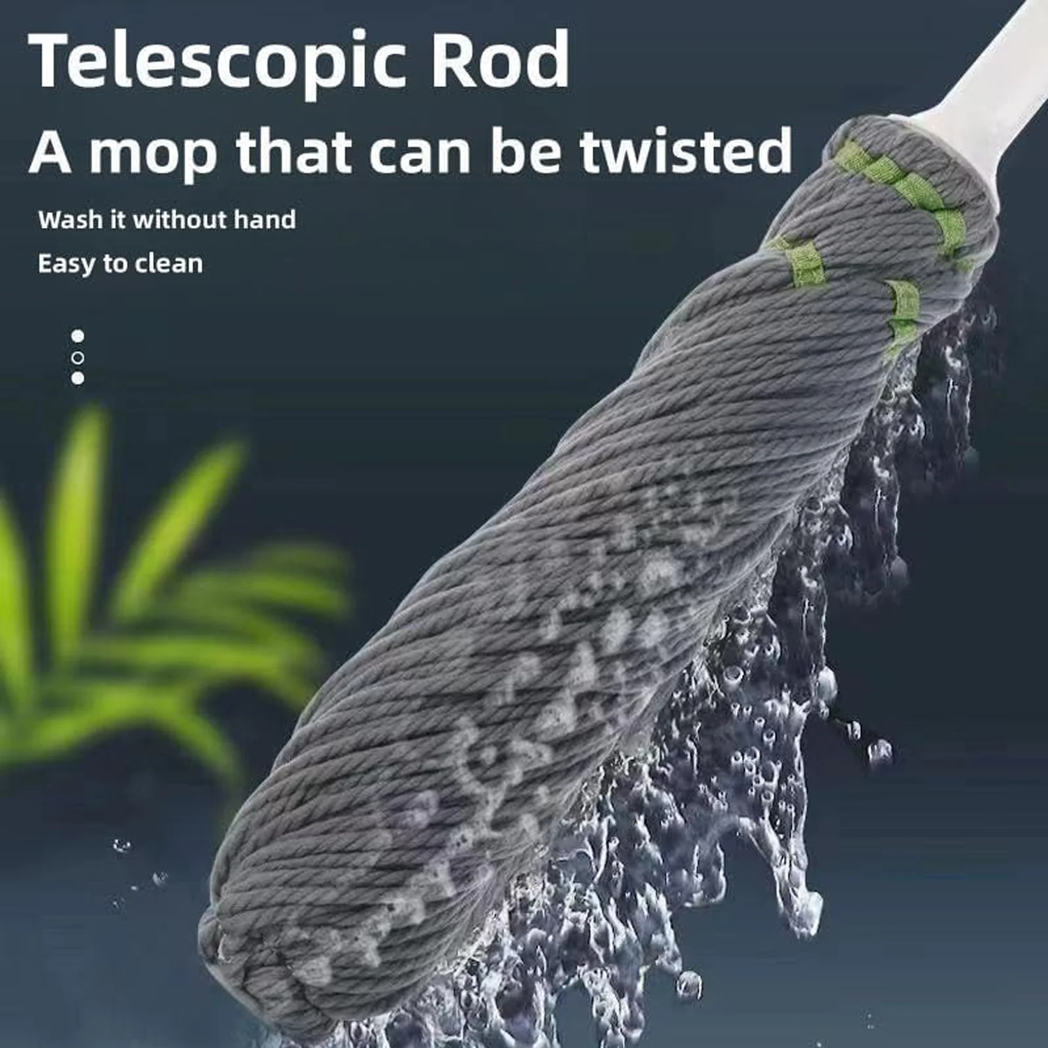 Squeeze Twist Mop Self Wringing Mop, Stainless Steel Handle (1 Pc) - Image 10