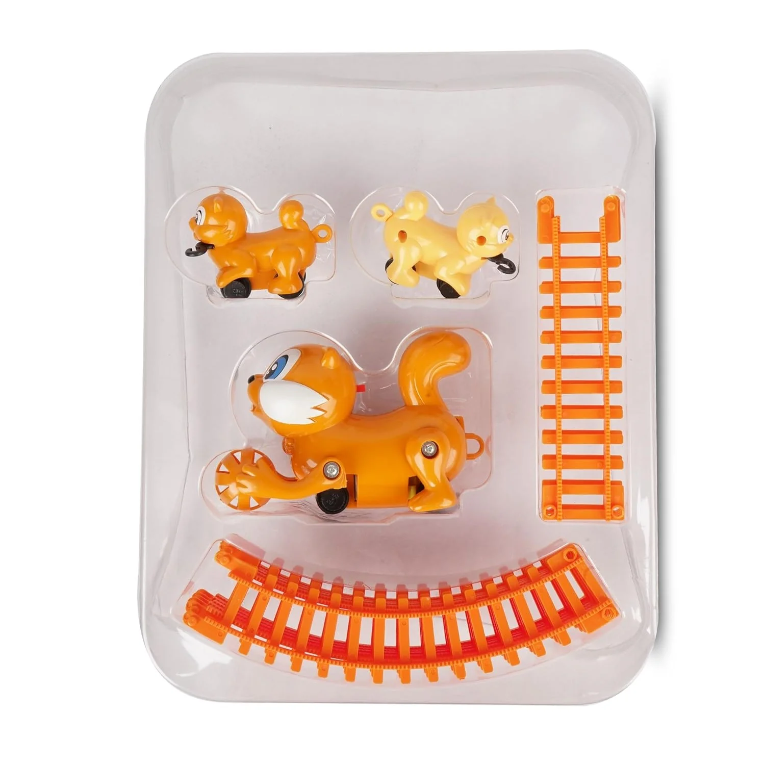 Squirrel Train Toy Set with Colorful Tracks and Interactive Train Cars - Image 5