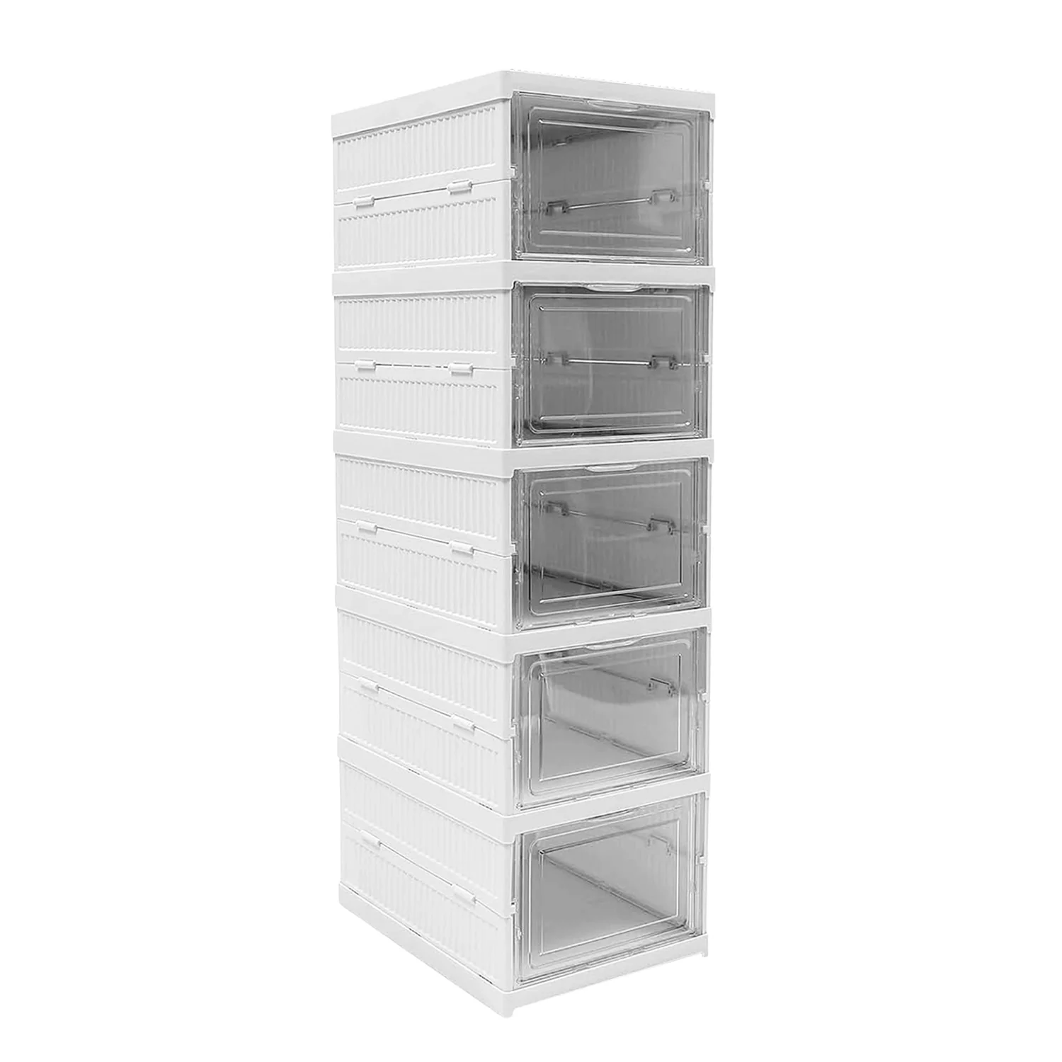 5-Layer Stackable Utility Cart – Foldable Storage Organizer for Clothes & Home (1 Pc) - Image 4
