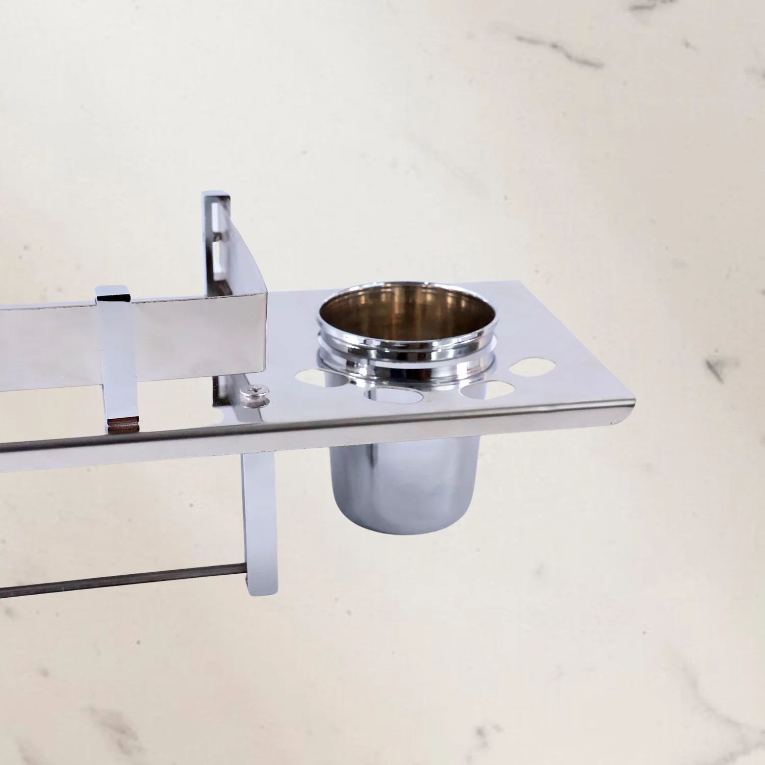 Stainless 4 In 1 Multi-Functional Space Saving Bathroom Shelf - Image 4