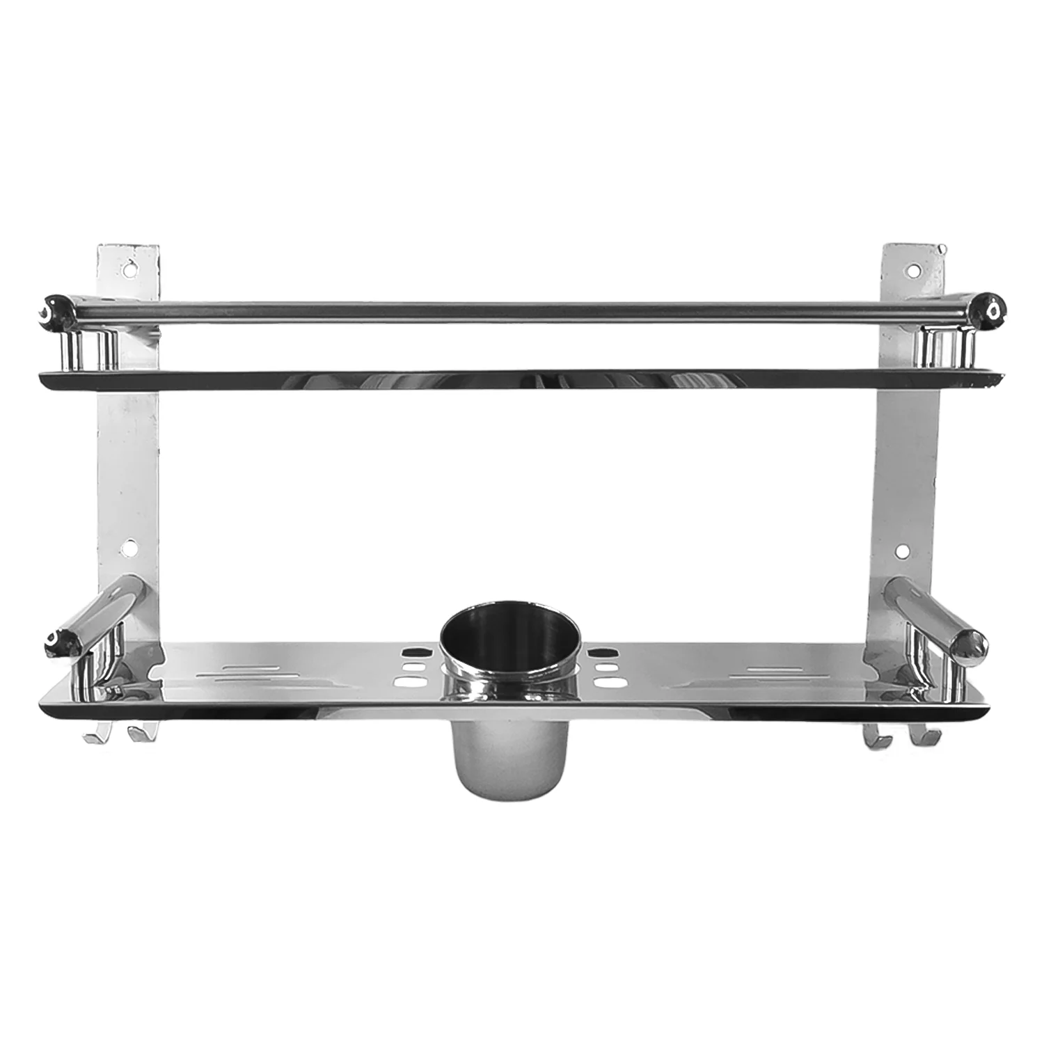 Stainless Steel 2 Tier 5 In 1 Multi Use Shelf - Image 5