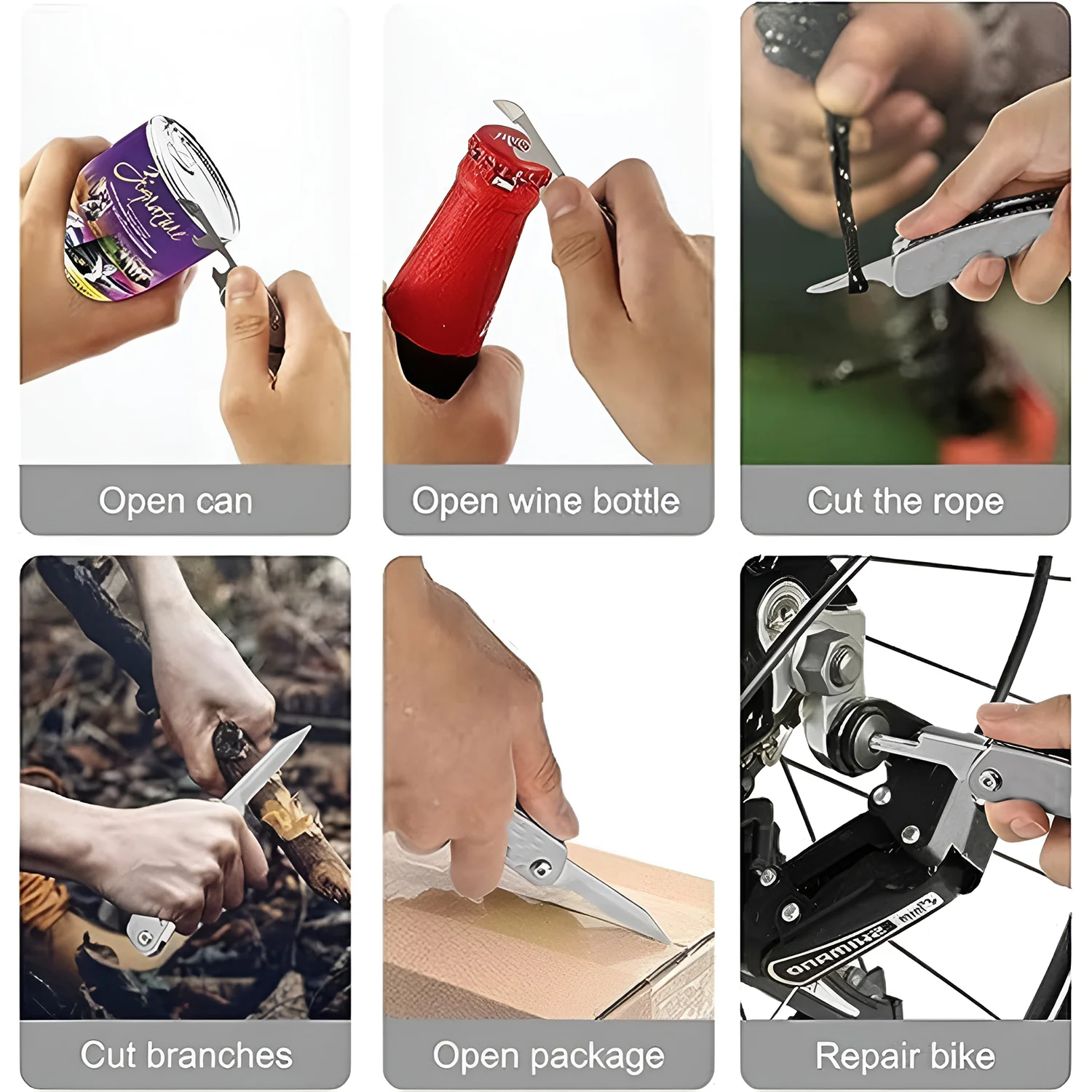 Stainless Steel 8-in-1 Multipurpose Pocket Tool Kit - Image 4