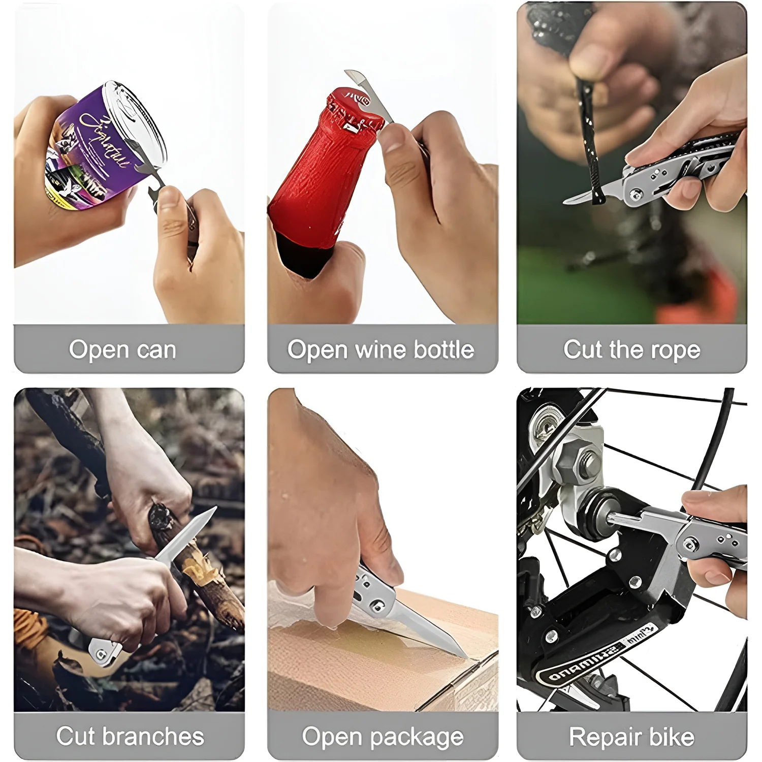 Stainless Steel 8-in-1 Multipurpose Pocket Tool Kit - Image 6