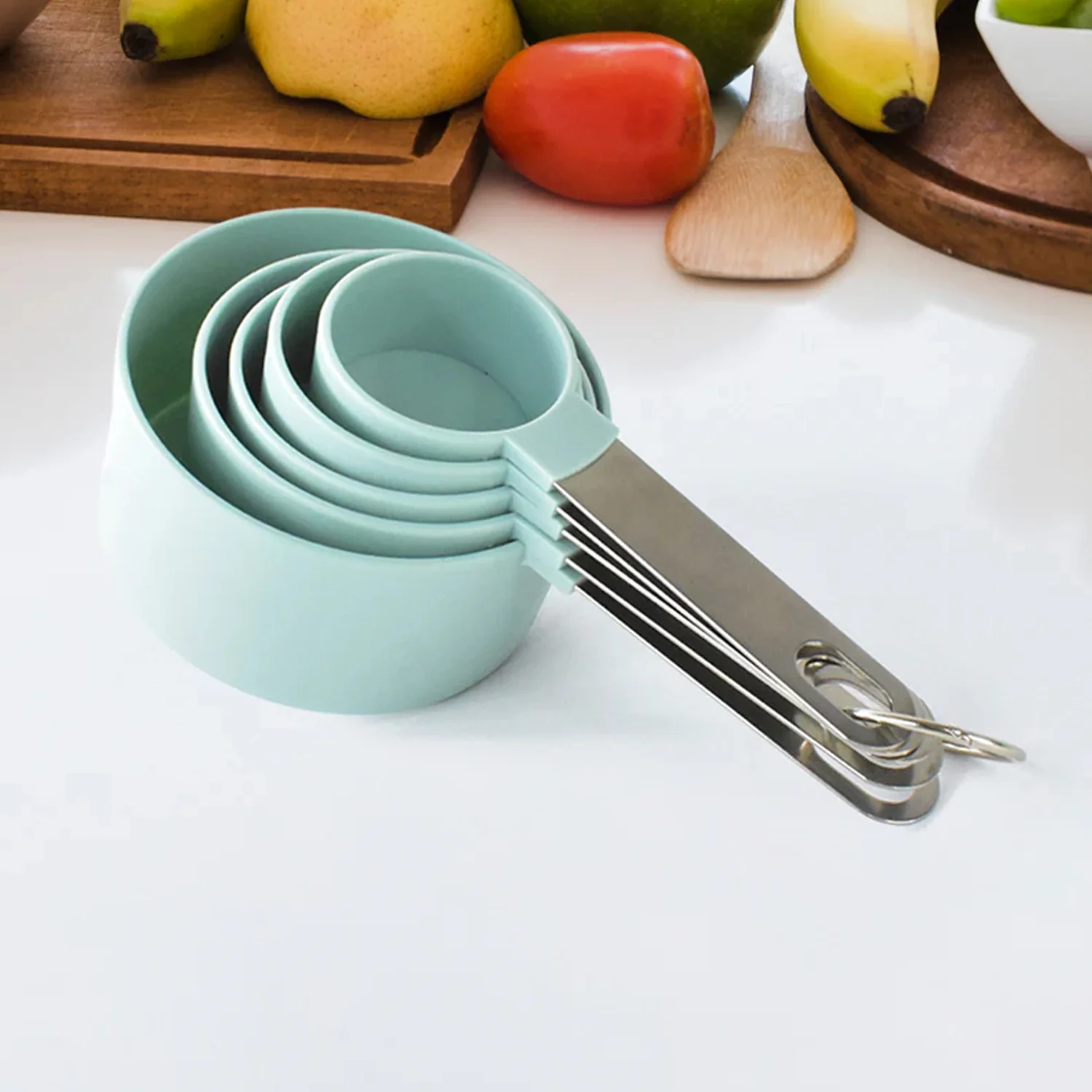 Stainless Steel and Plastics Measuring Cups (5 Pcs Set) - Image 6