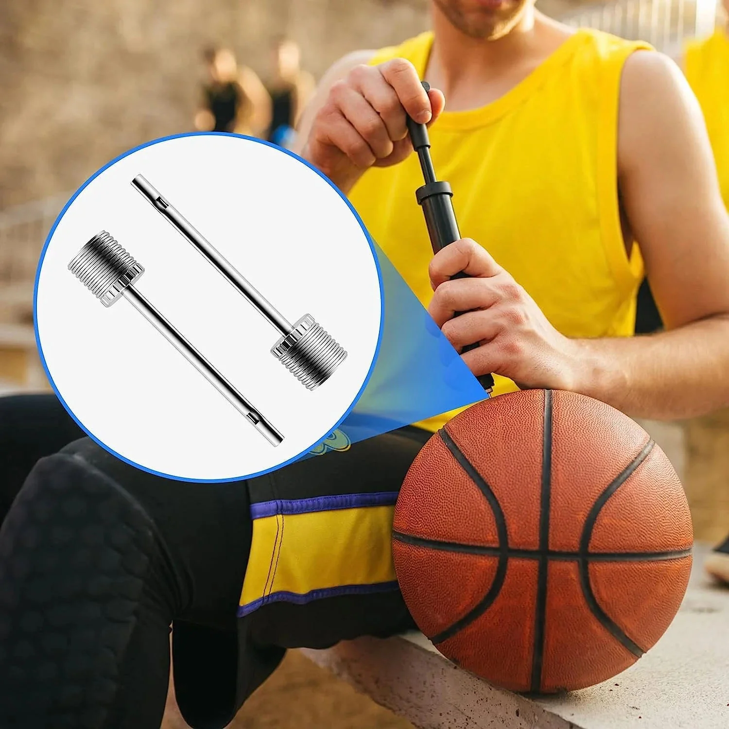 Stainless Steel Ball Pump Needle Pin Adapter (1 Pc) - Image 3