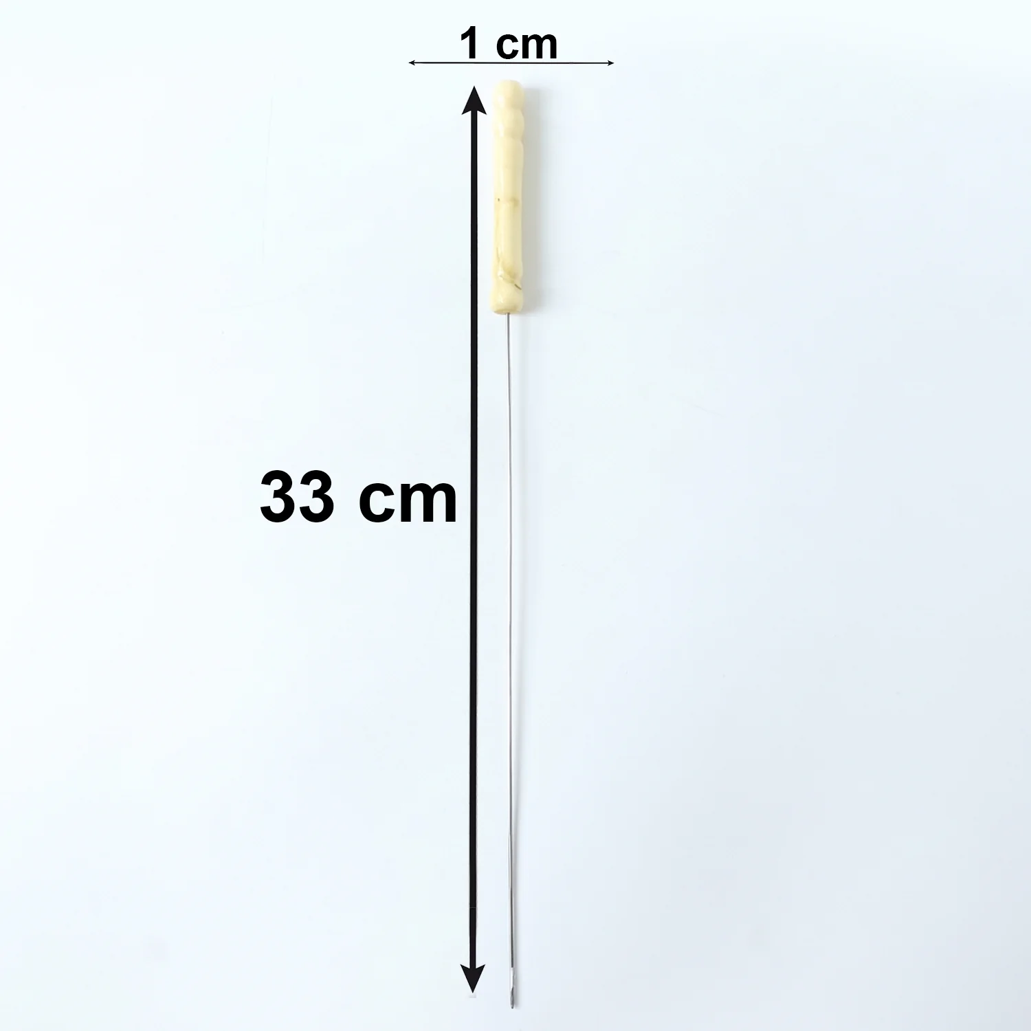 Stainless Steel BBQ Skewers with Wooden Handle (12 Pc) - Image 6