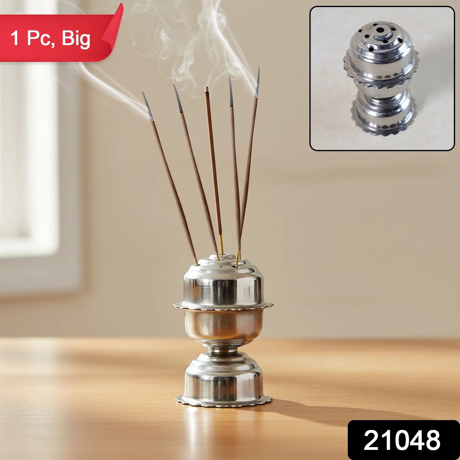 Stainless Steel Big jasmine Agarbatti Stand (1 Pc) - Image 2
