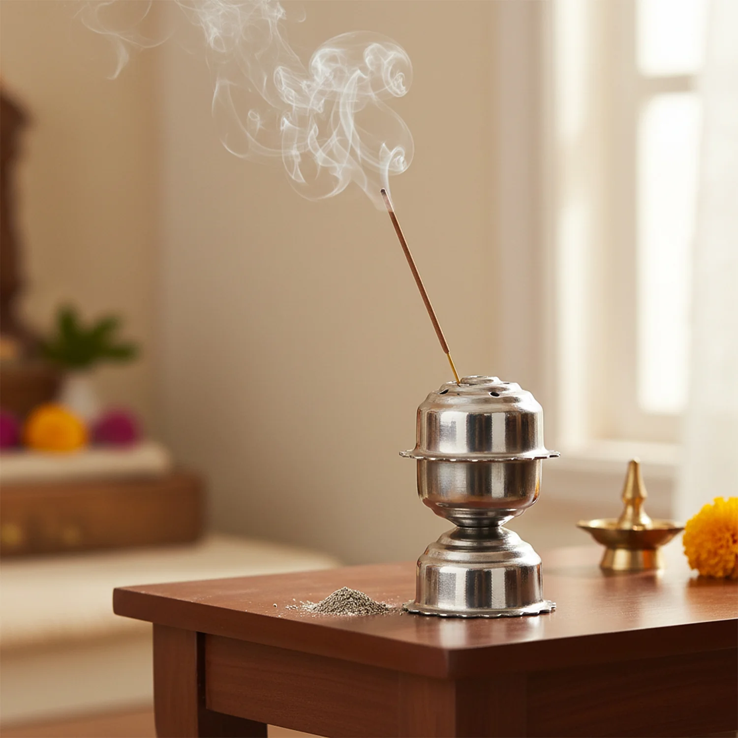 Stainless Steel Big jasmine Agarbatti Stand (1 Pc) - Image 6