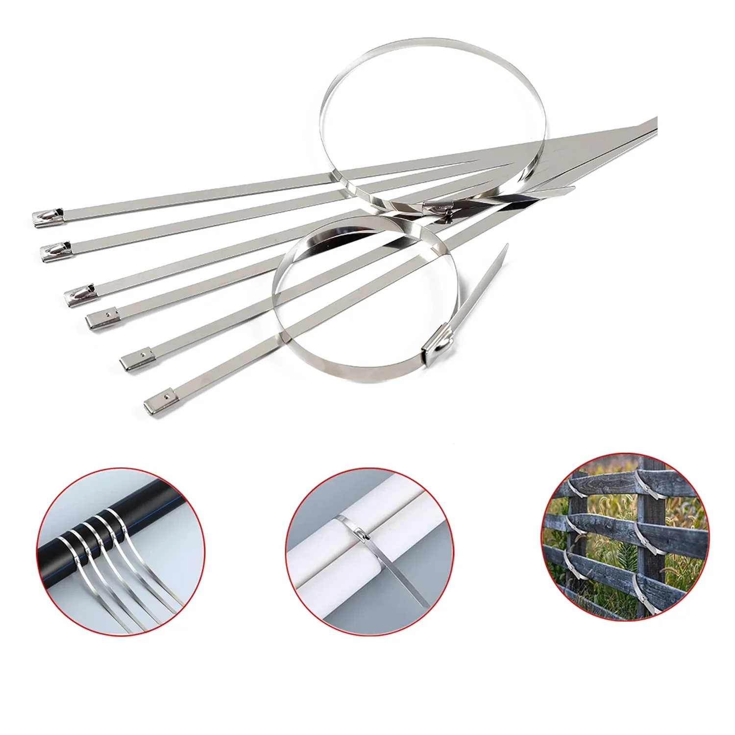 Stainless Steel Cable TIE  (4.6x100MM / 10 pcs Set) - Image 5