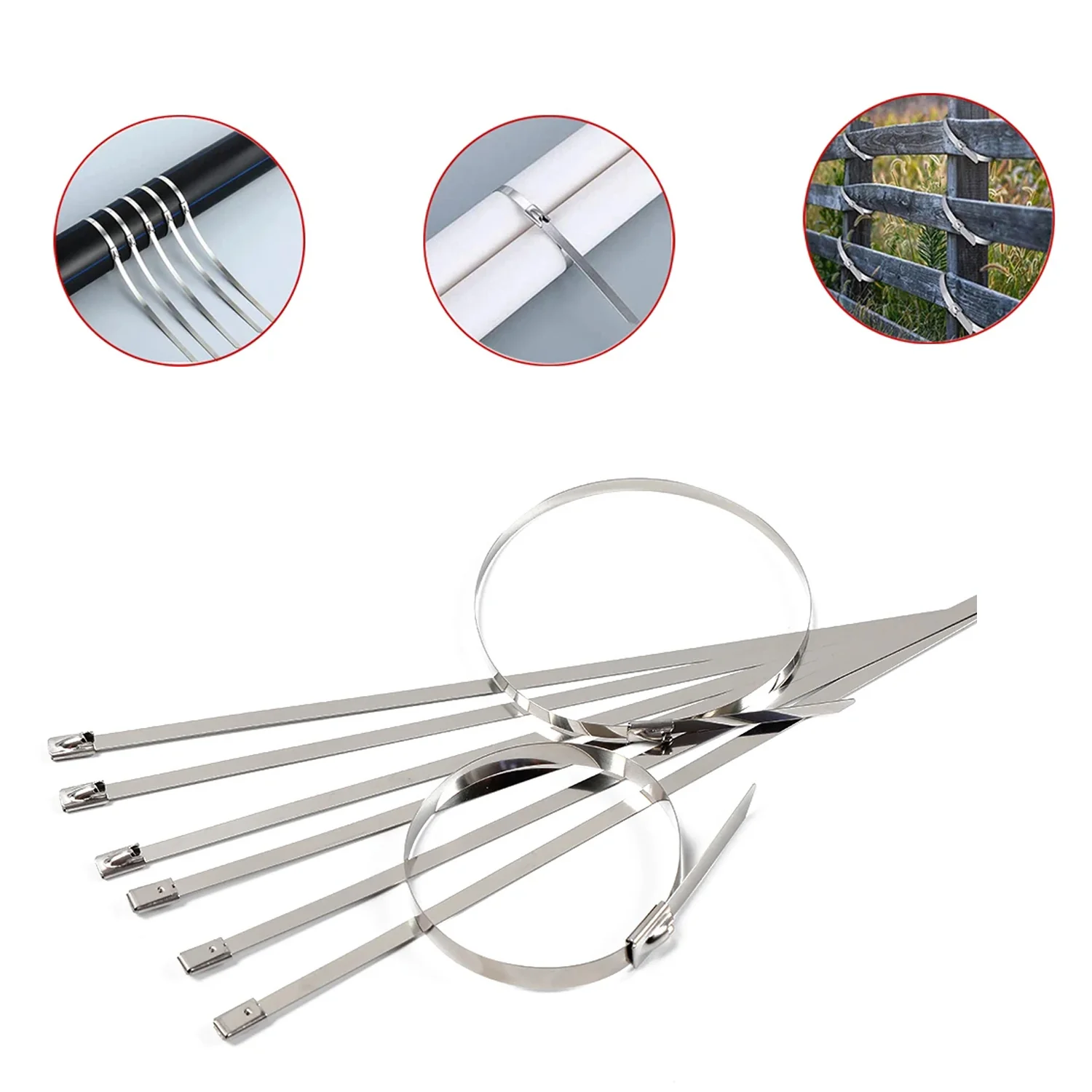 Stainless Steel Cable TIE  (4.6x100MM / 10 pcs Set) - Image 7