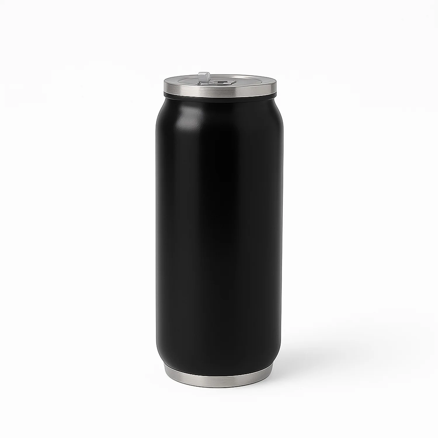 Stainless Steel Can-Shaped Vacuum Flask Built-In Straw 500ml Approx, Tumbler (1 Pc) - Image 5