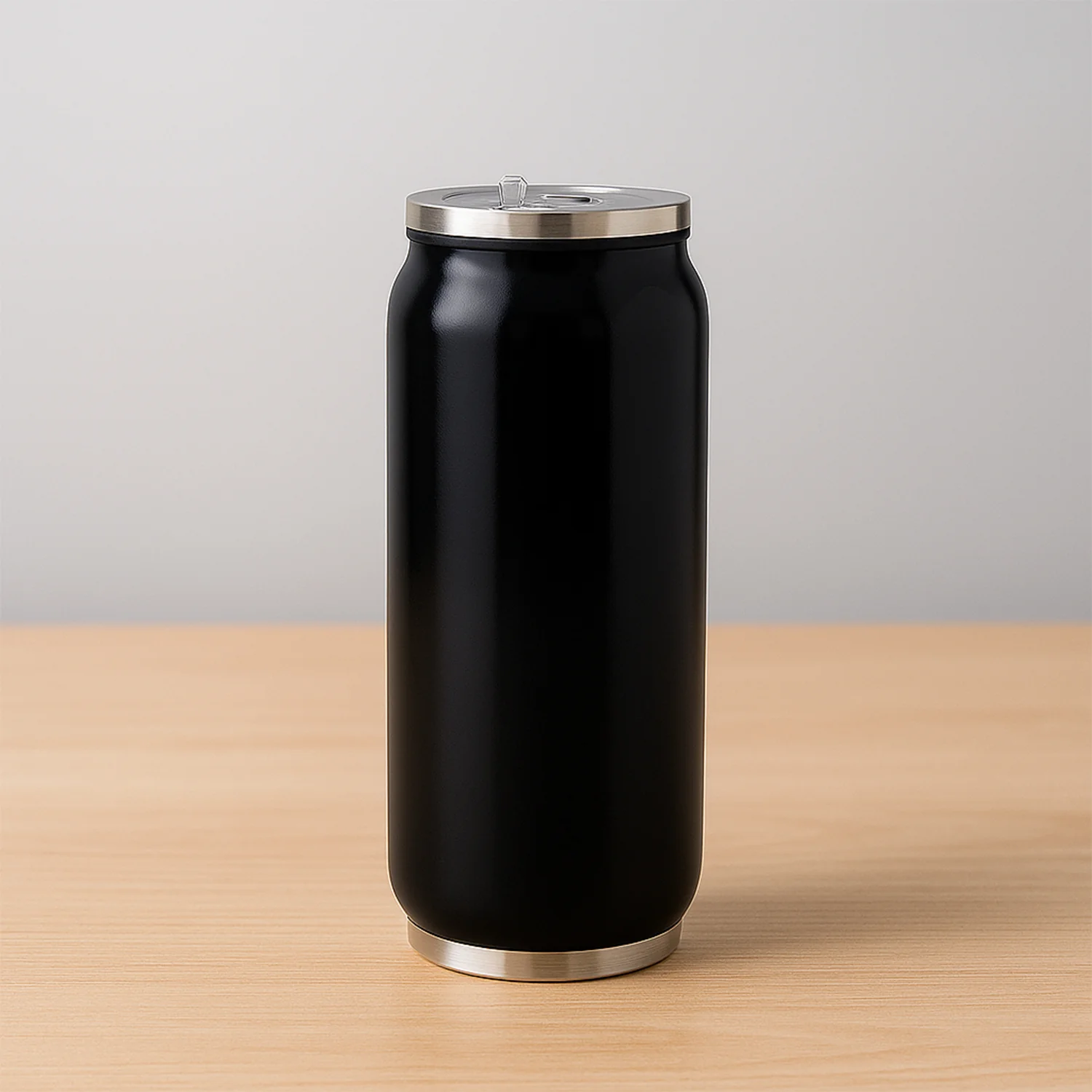 Stainless Steel Can-Shaped Vacuum Flask Built-In Straw 500ml Approx, Tumbler (1 Pc) - Image 7