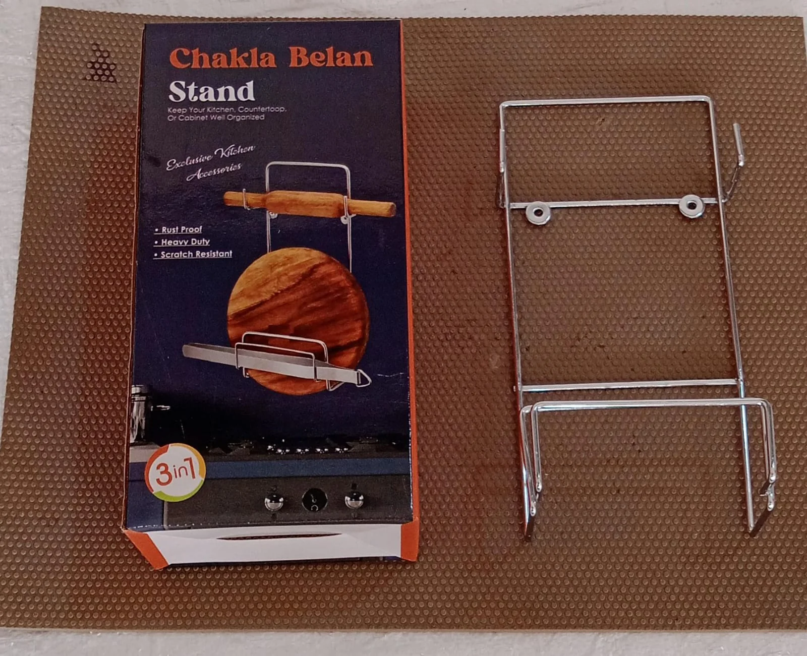 Chakla, Belan, Chimta Stand Multi-Purpose Rack for Kitchen (1 Pc ) - Image 7