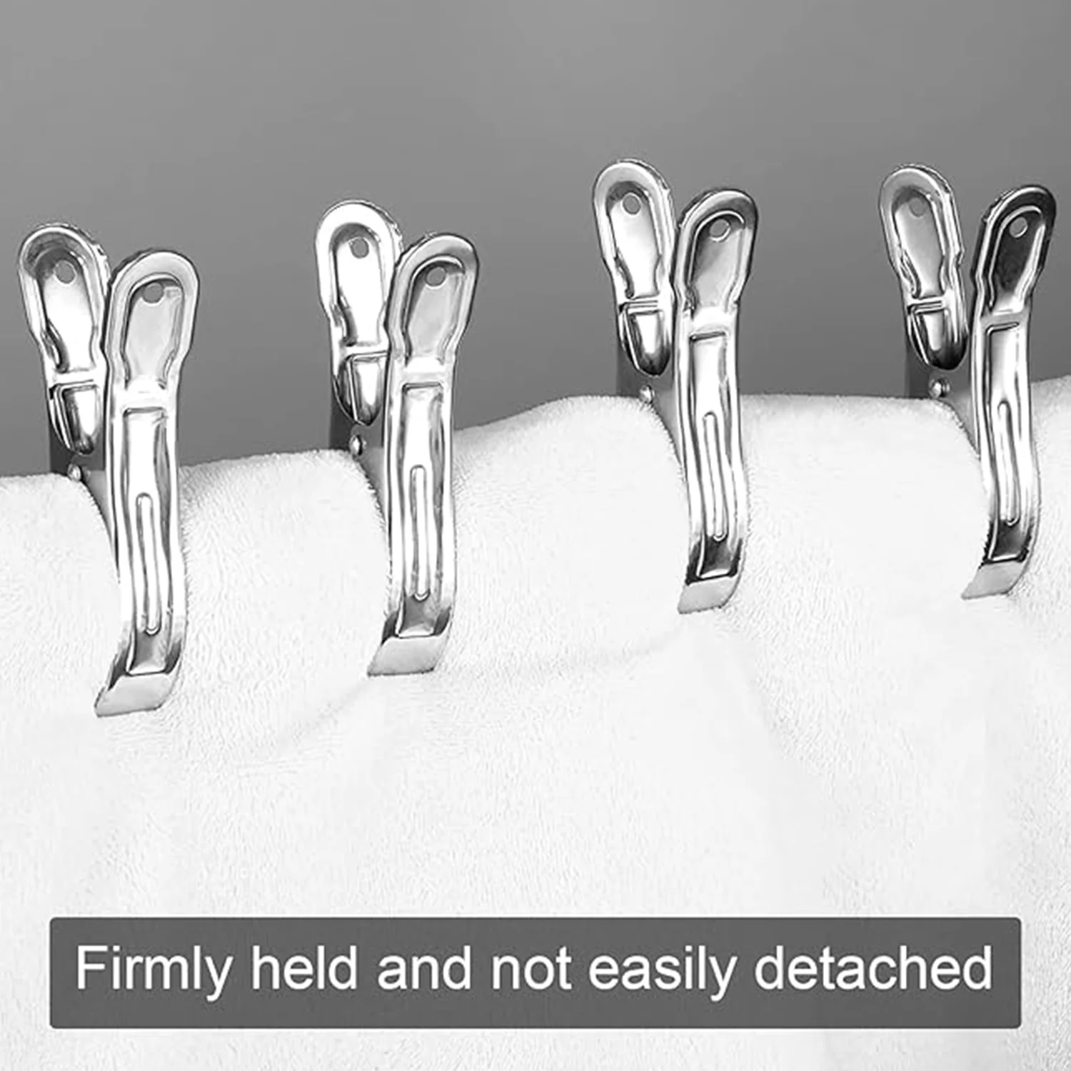 Stainless Steel Clothes pins Beach Towel Clips (10 Pcs Set) - Image 4