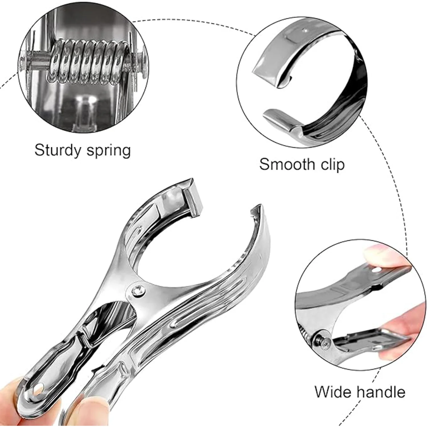 Stainless Steel Clothes pins Beach Towel Clips (10 Pcs Set) - Image 8