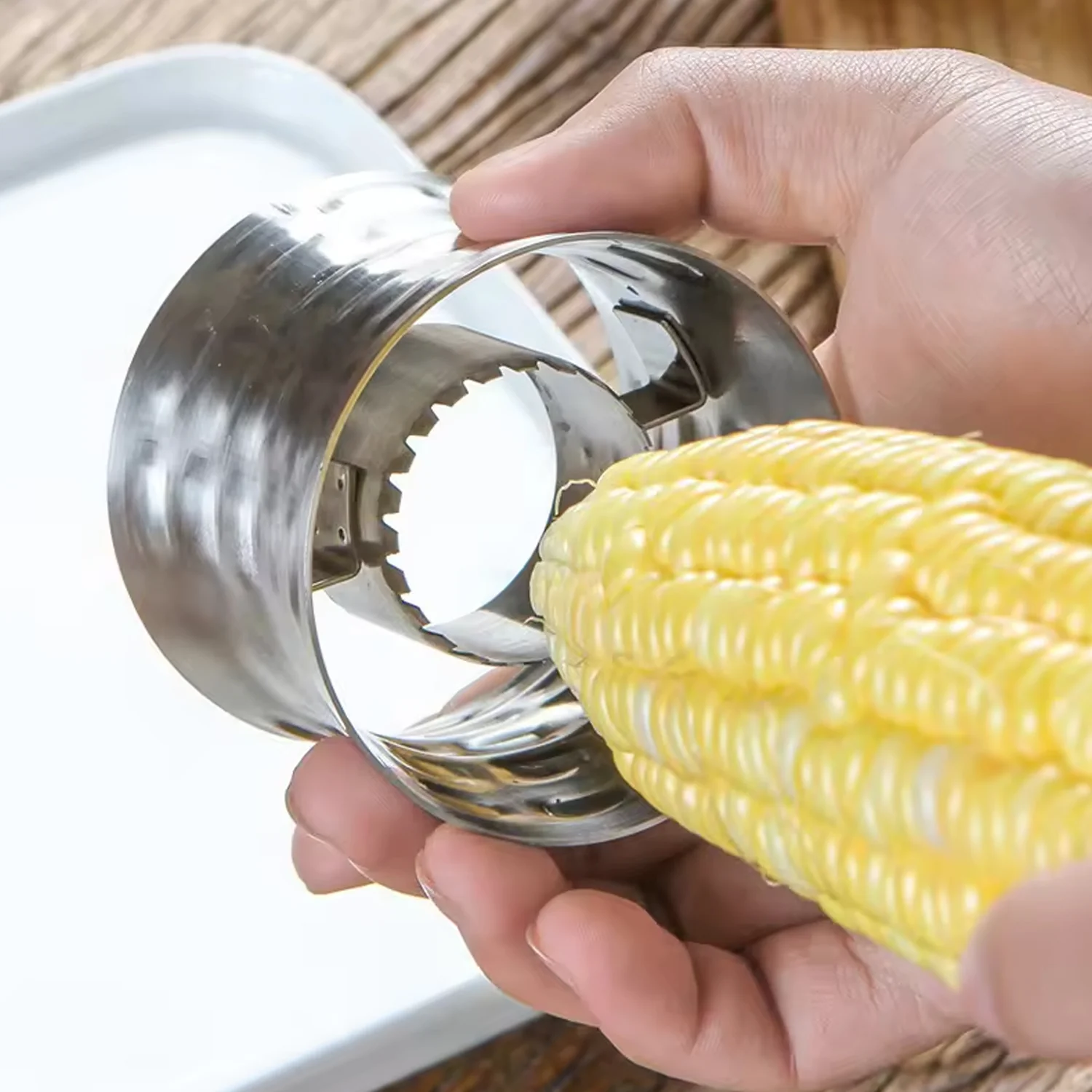 Corn Cutter Stainless Steel Stripping Kernels Remover (1 Pc) - Image 6