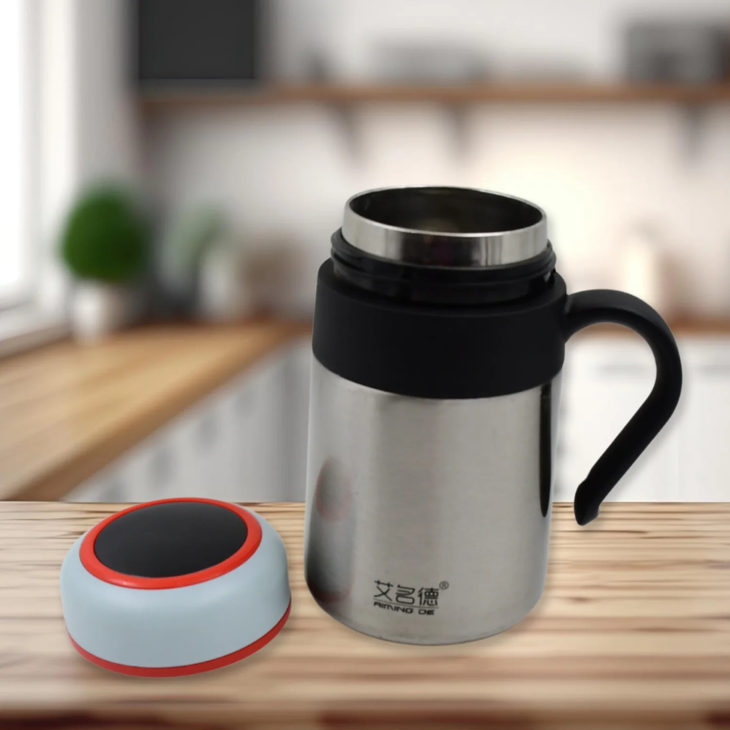 Stainless Steel Mug / Bottle Vacuum Insulated Cup Handle & Small Cup, (420 ML) - Image 4