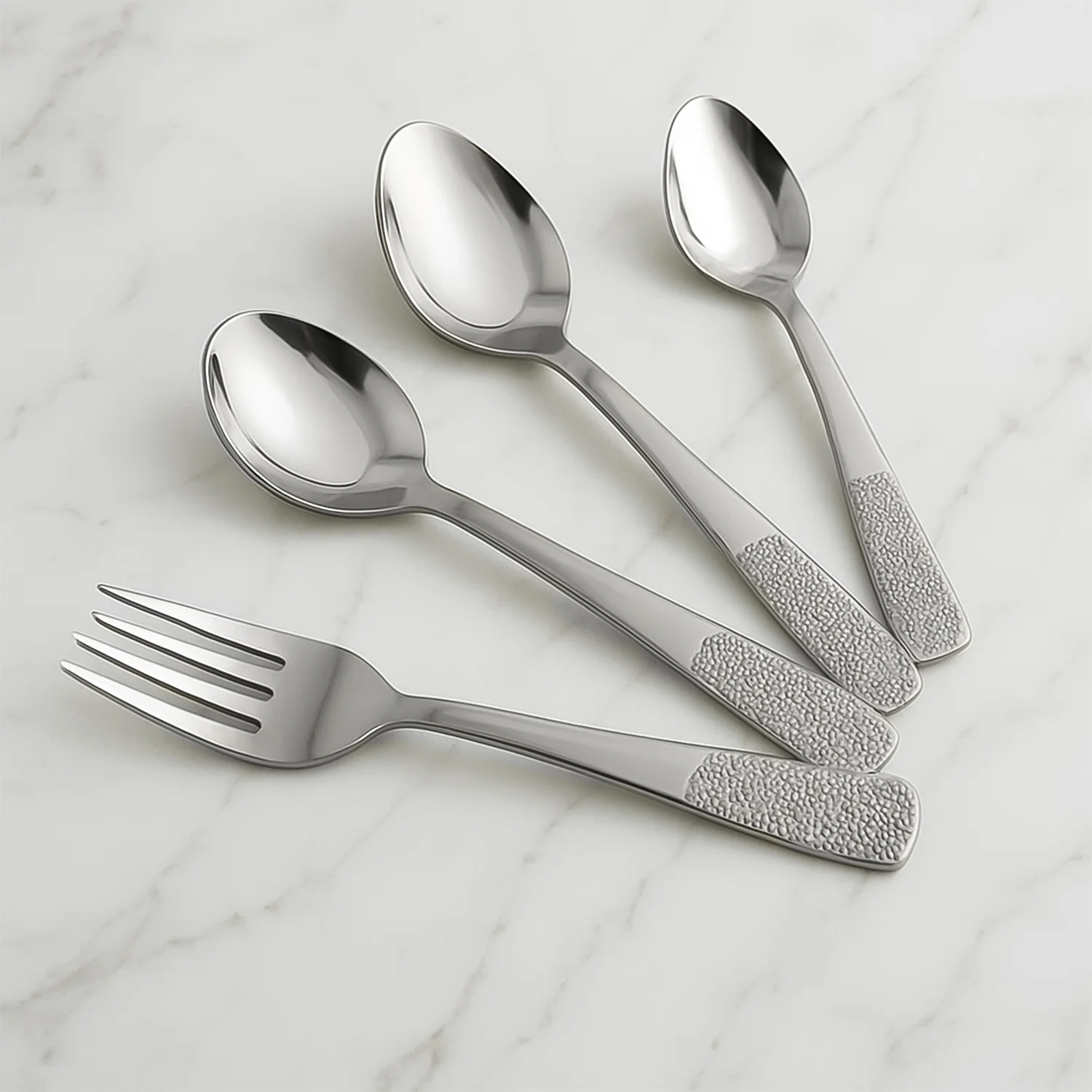 Stainless Steel Cutlery Set with Elegant Storage Stand (24 Pc) - Image 10