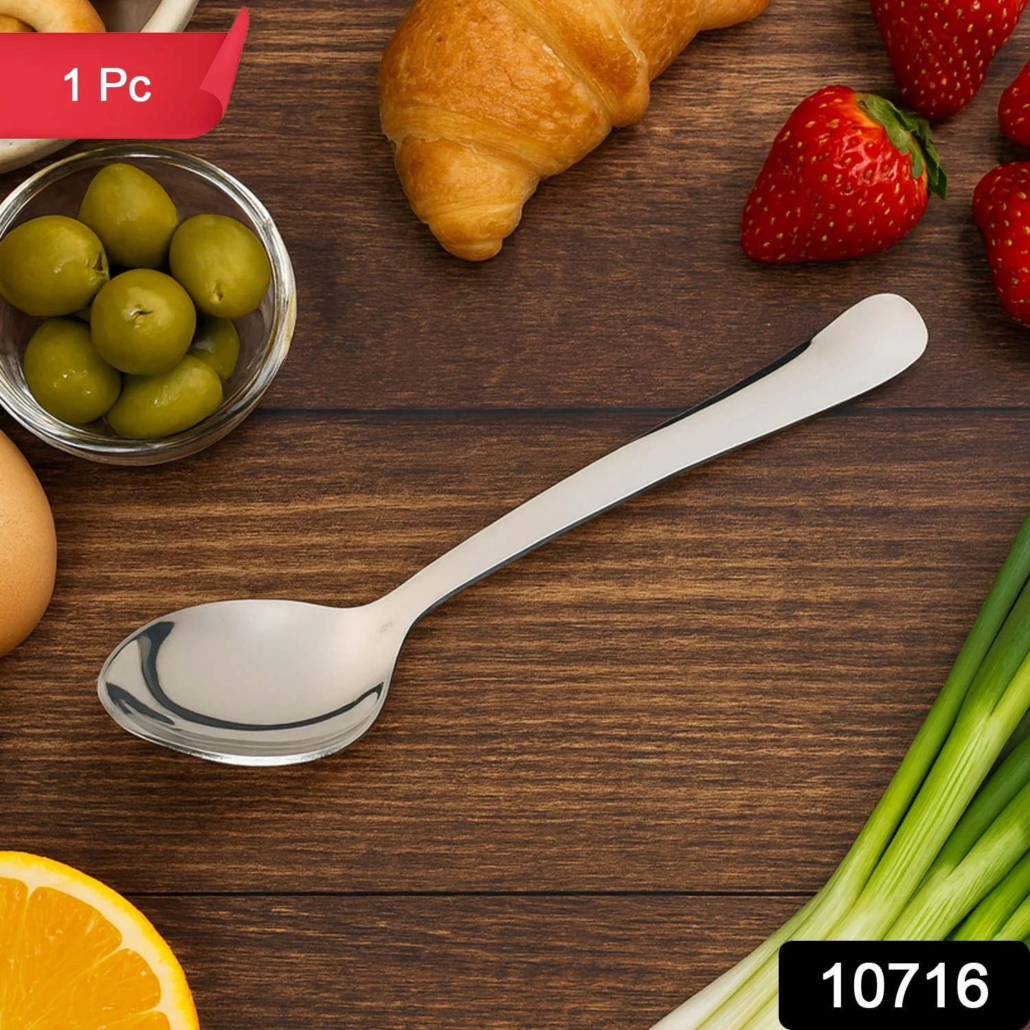 Stainless Steel Dining Spoon  / Baby Spoon - (1 Pc) - Image 2