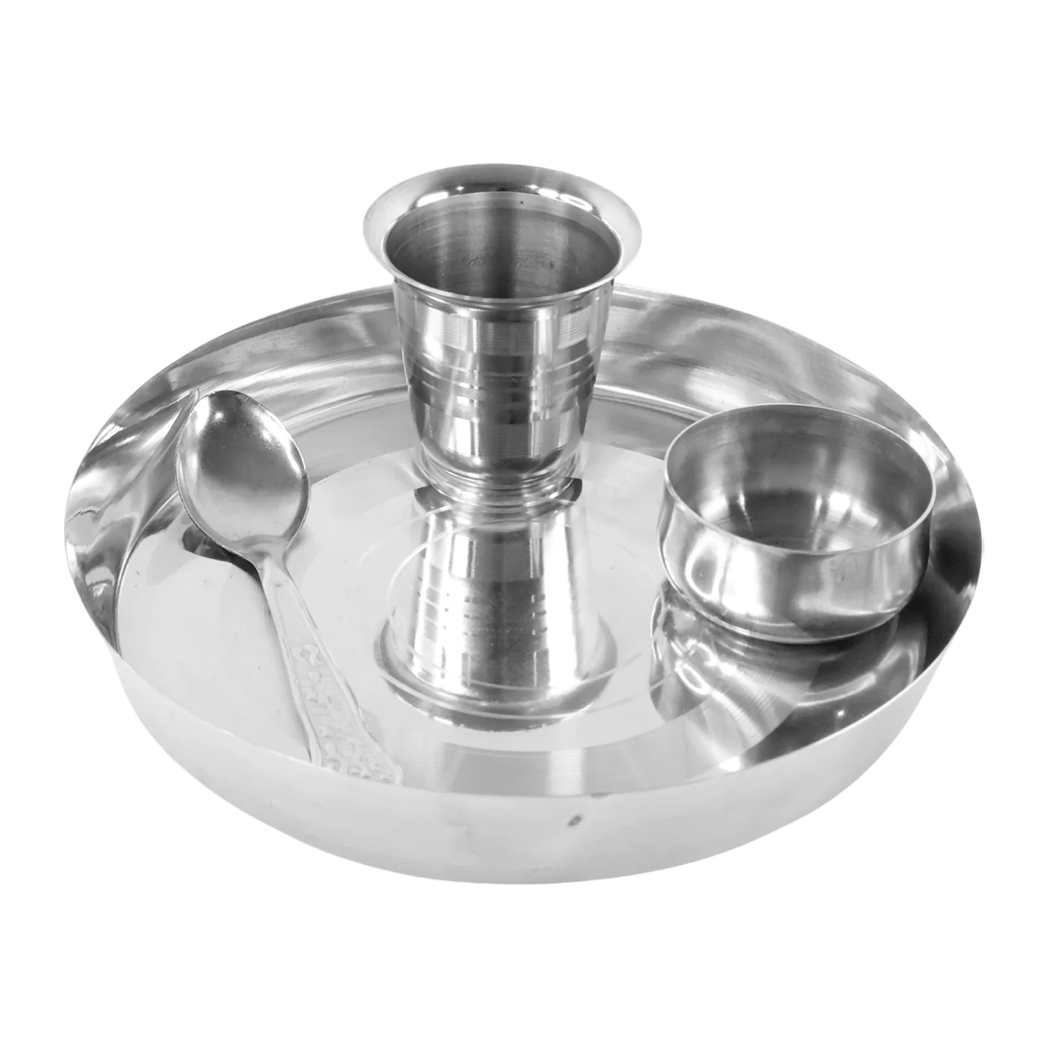 Stainless Steel Pooja Thali - (Set) - Image 5