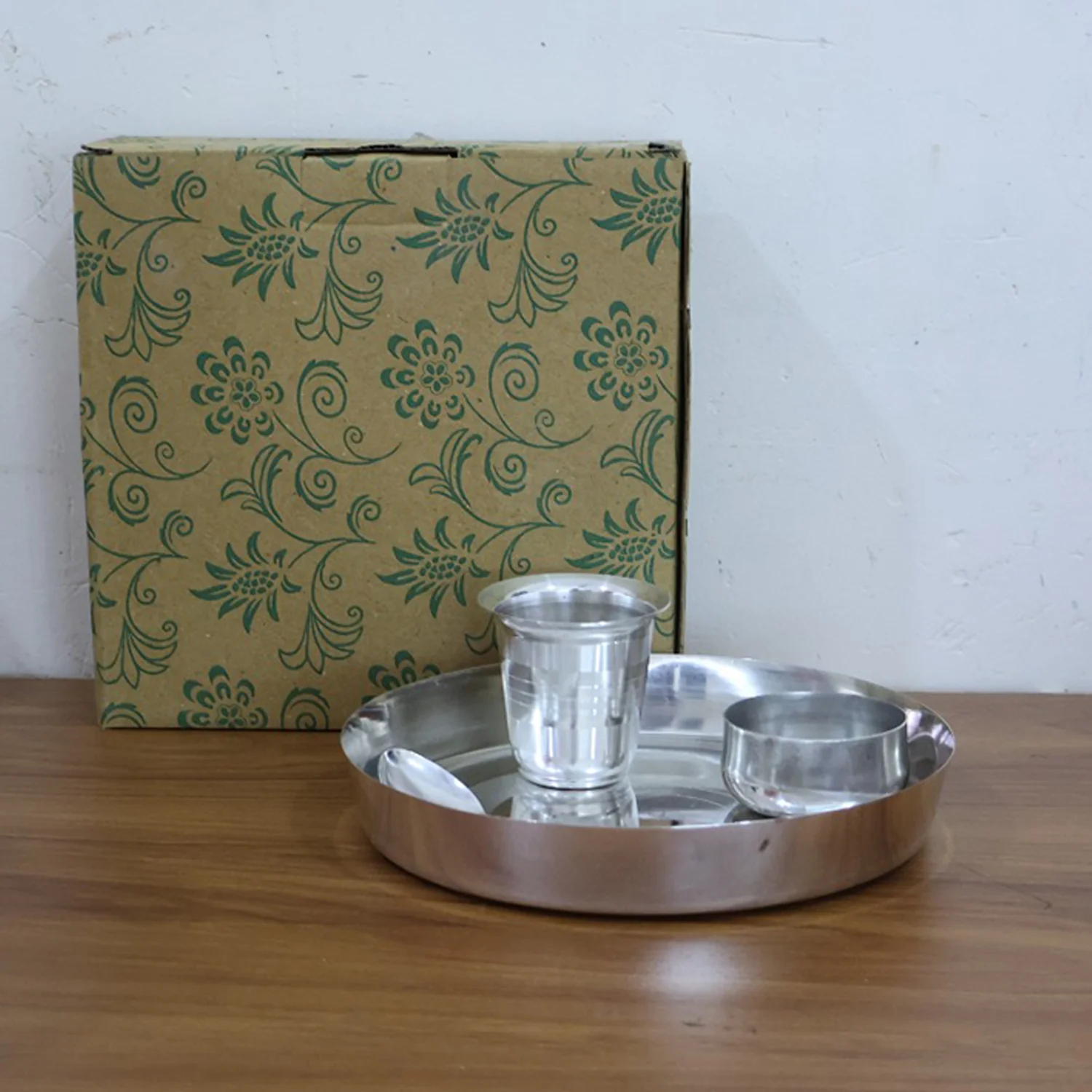 Stainless Steel Pooja Thali - (Set) - Image 7