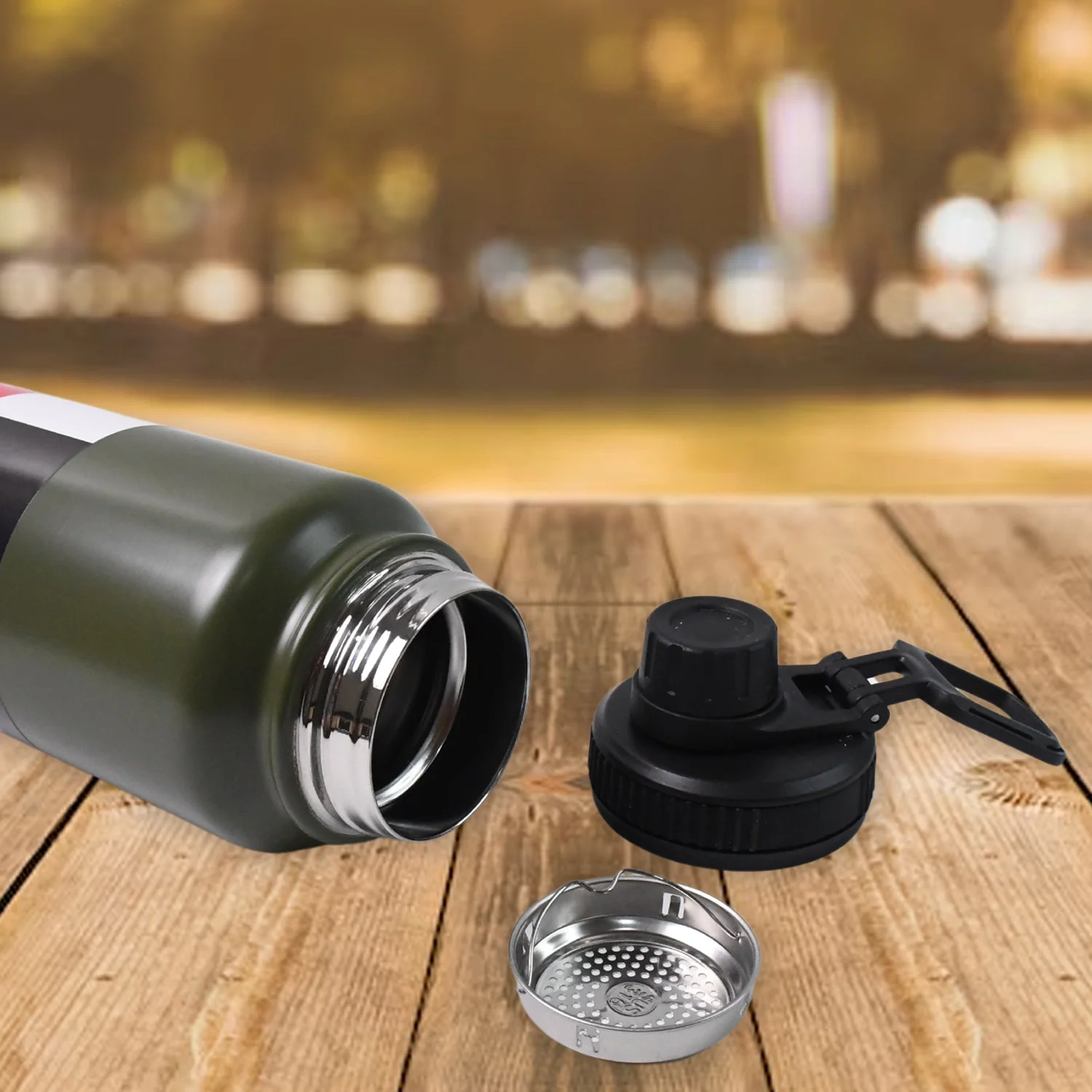 Stainless Steel Double Wall Vacuum-Insulated Drink Water Bottle (800 ML Approx / Mix Color) - Image 3