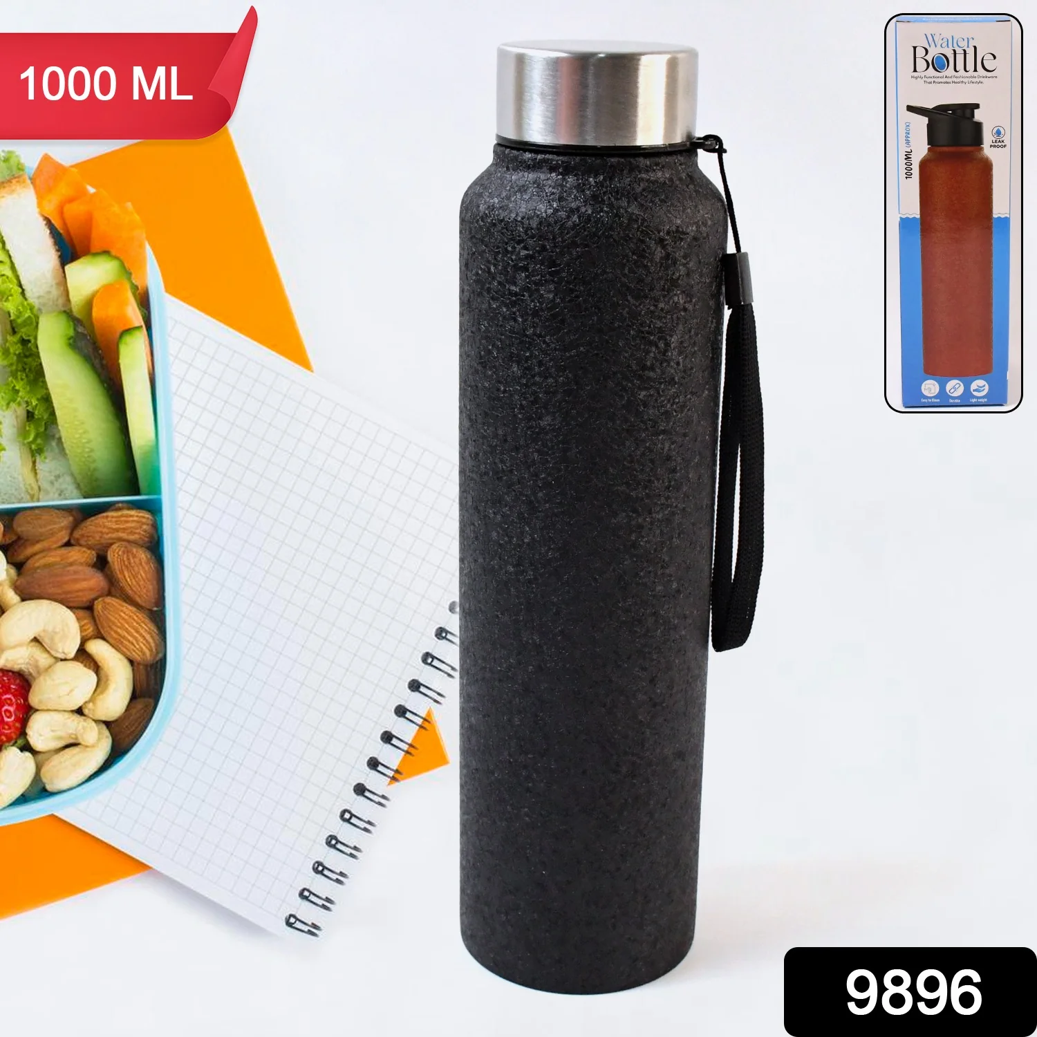 Stainless Steel Double Wall Vacuum-Insulated Drink Water Bottle (1000 ML / Mix Color) - Image 2